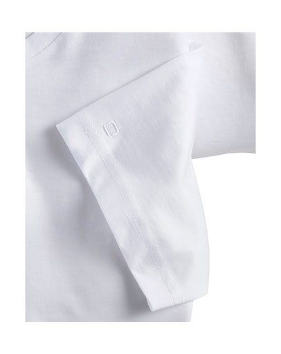 OLYMP T-Shirt Casual (Packung, 2-tlg., 2er) mit Ton-in-Ton Logostickerei am Ärmel