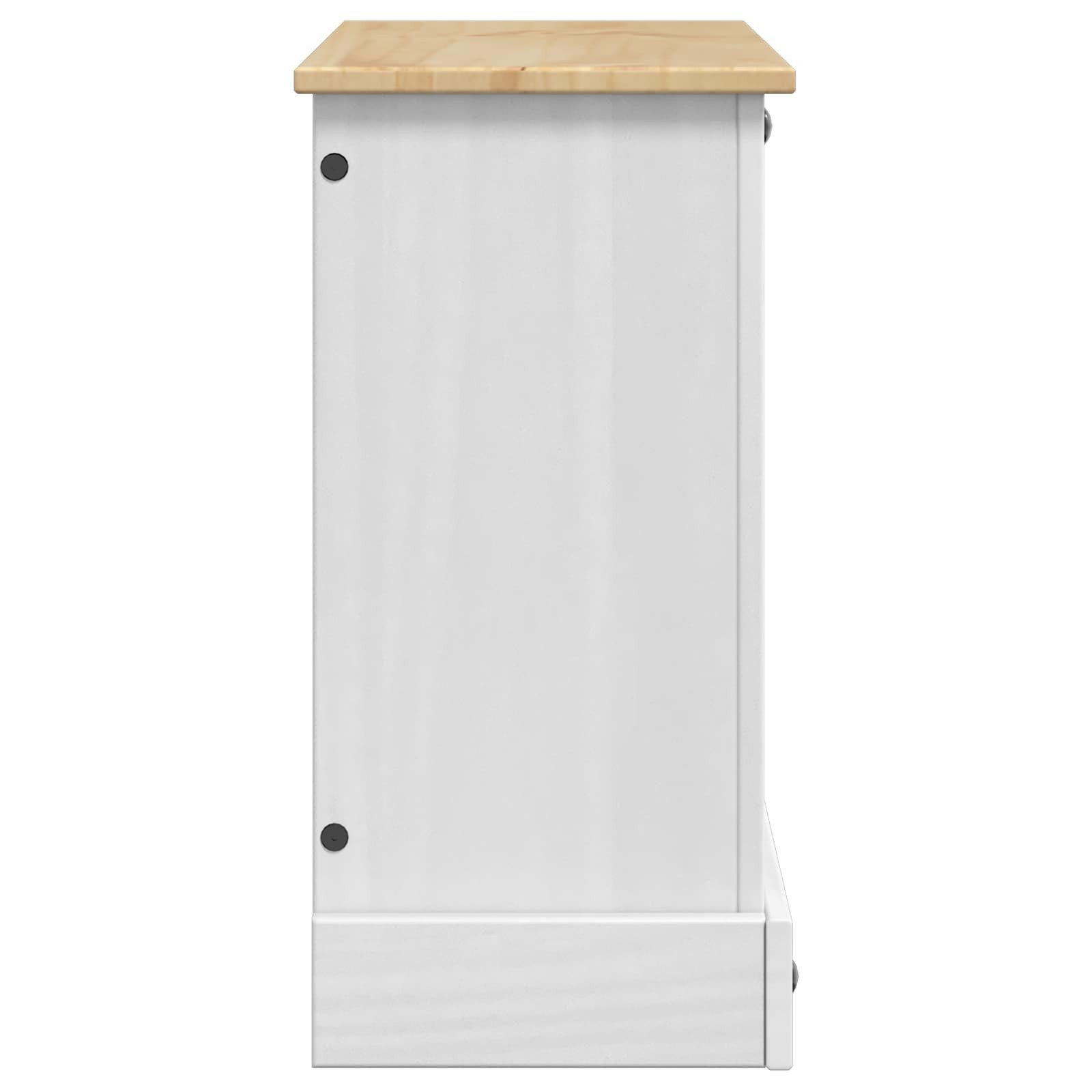 vidaXL Aquariumunterschrank Aquariumständer CORONA Weiß und Braun 60,5 x 30 x 60 cm 150 kg (1-St) – Bild 4 von 5