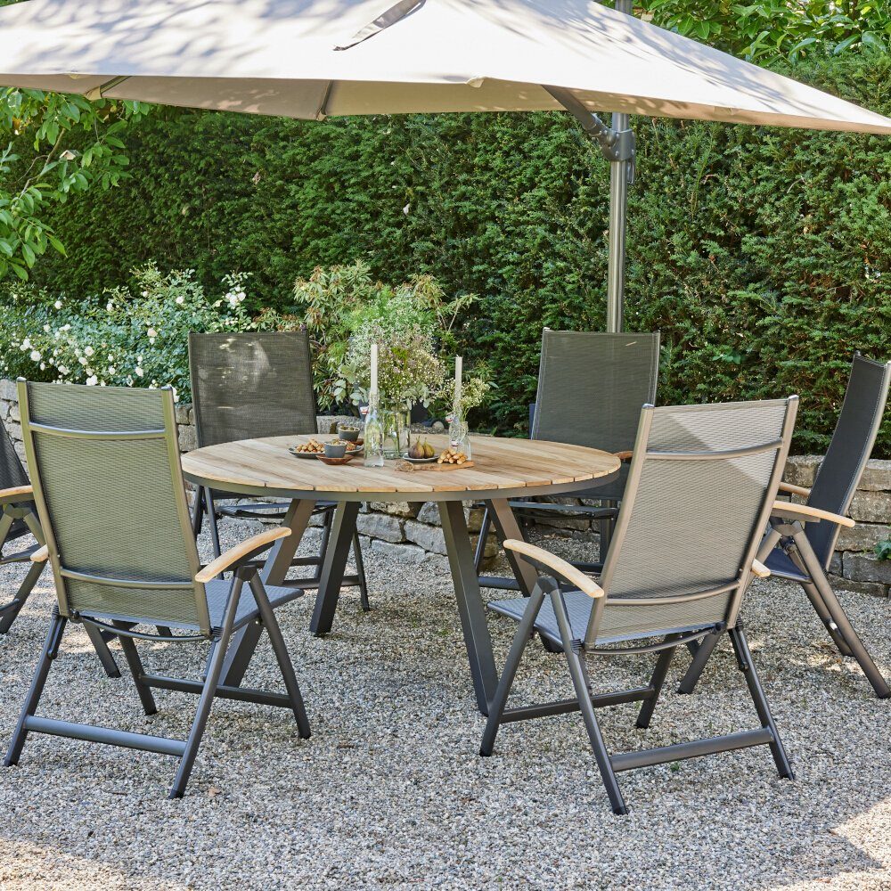 (1) Garden Siena Siena Garden Dining Tisch Aluminium Zurigo Gartentisch