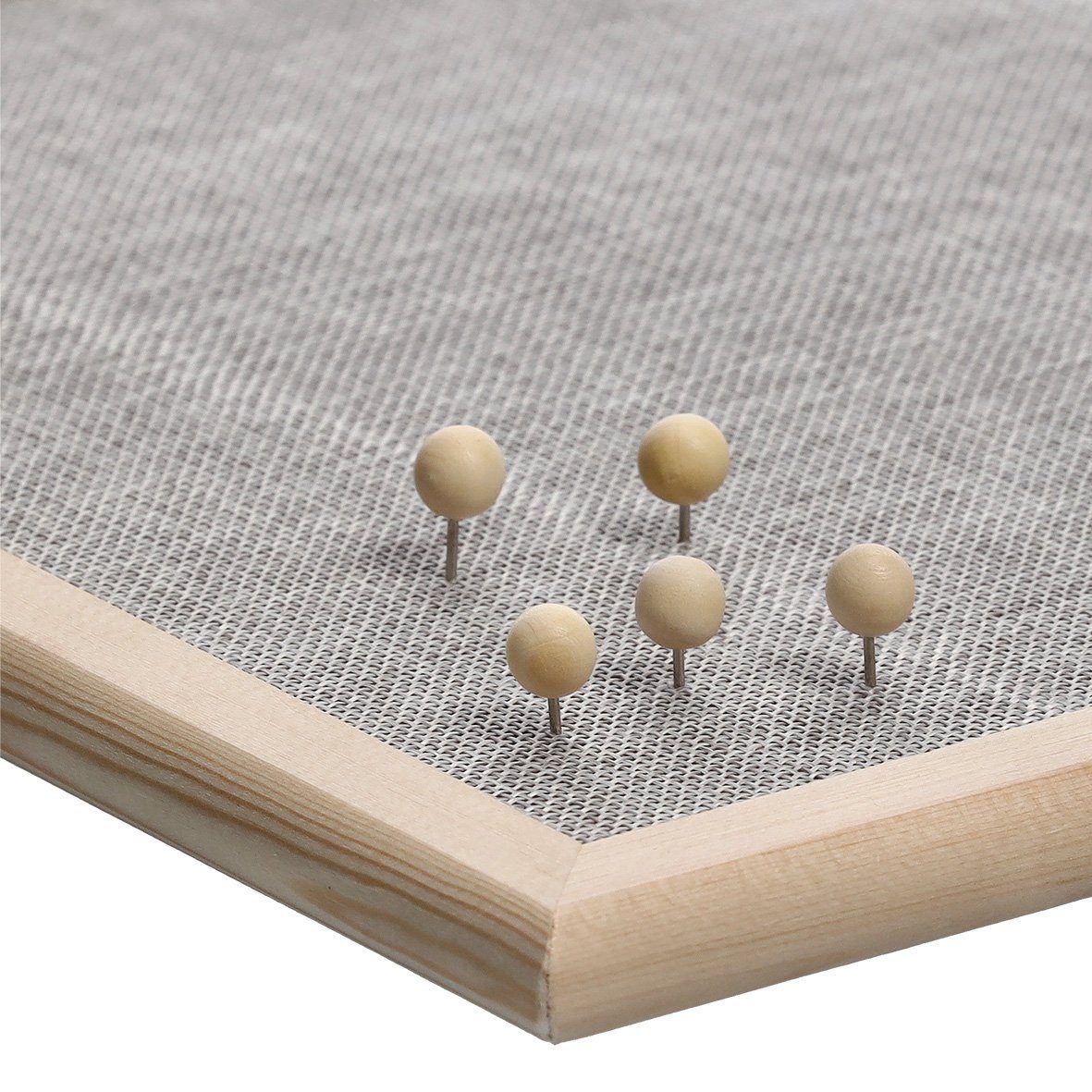 Basera® Pinnwand Pinnwand aus Leinen und Kiefernholz, (1-tlg), 30 x 40 cm günstig online kaufen