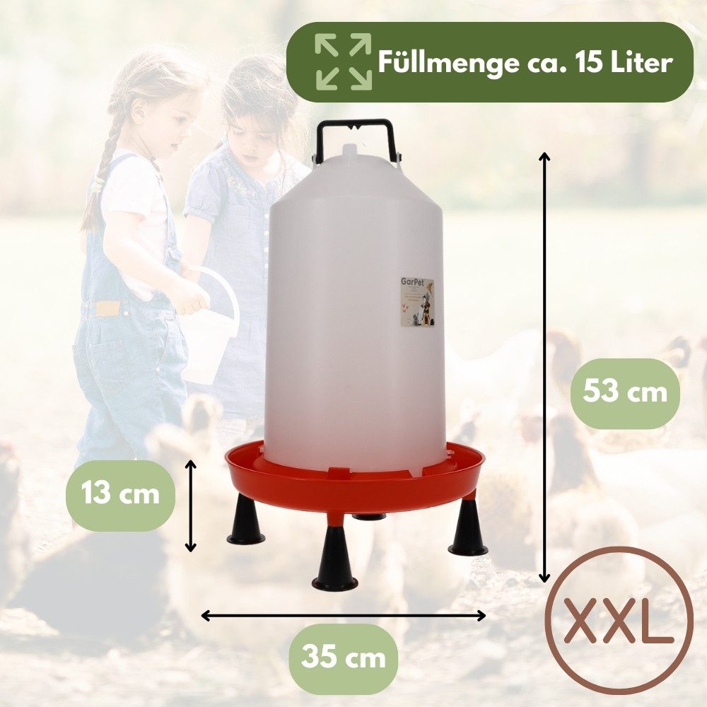 GarPet Wasserspender Hühnertränke mit Standfüßen XXL günstig online kaufen