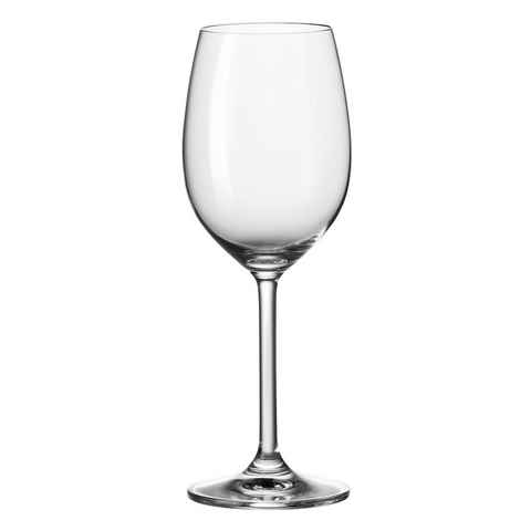 LEONARDO Weißweinglas DAILY, 370 ml Fassungsvermögen, Glas, Spülmaschinenfest