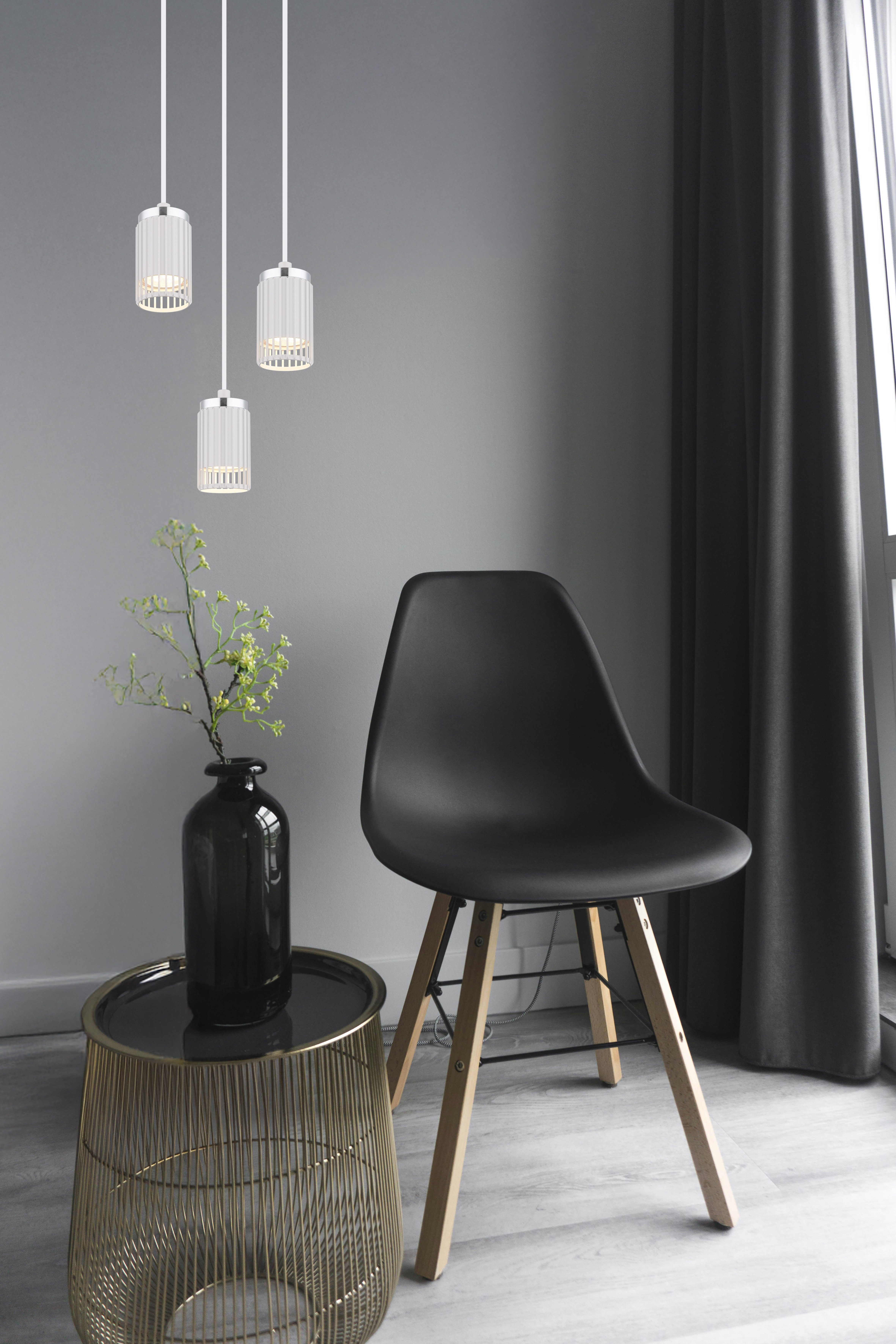 GLOBO LIGHTING Hängeleuchte KORBEN, ohne Leuchtmittel, Hängeleuchte für Küche & Esszimmer weiß modern