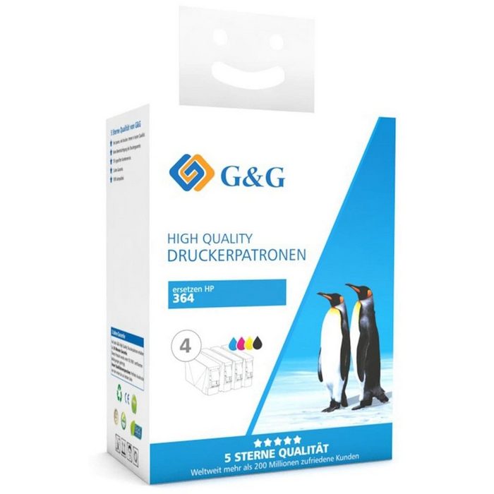 G&G G&G Tinten-Multipack color + schwarz Tintenpatrone