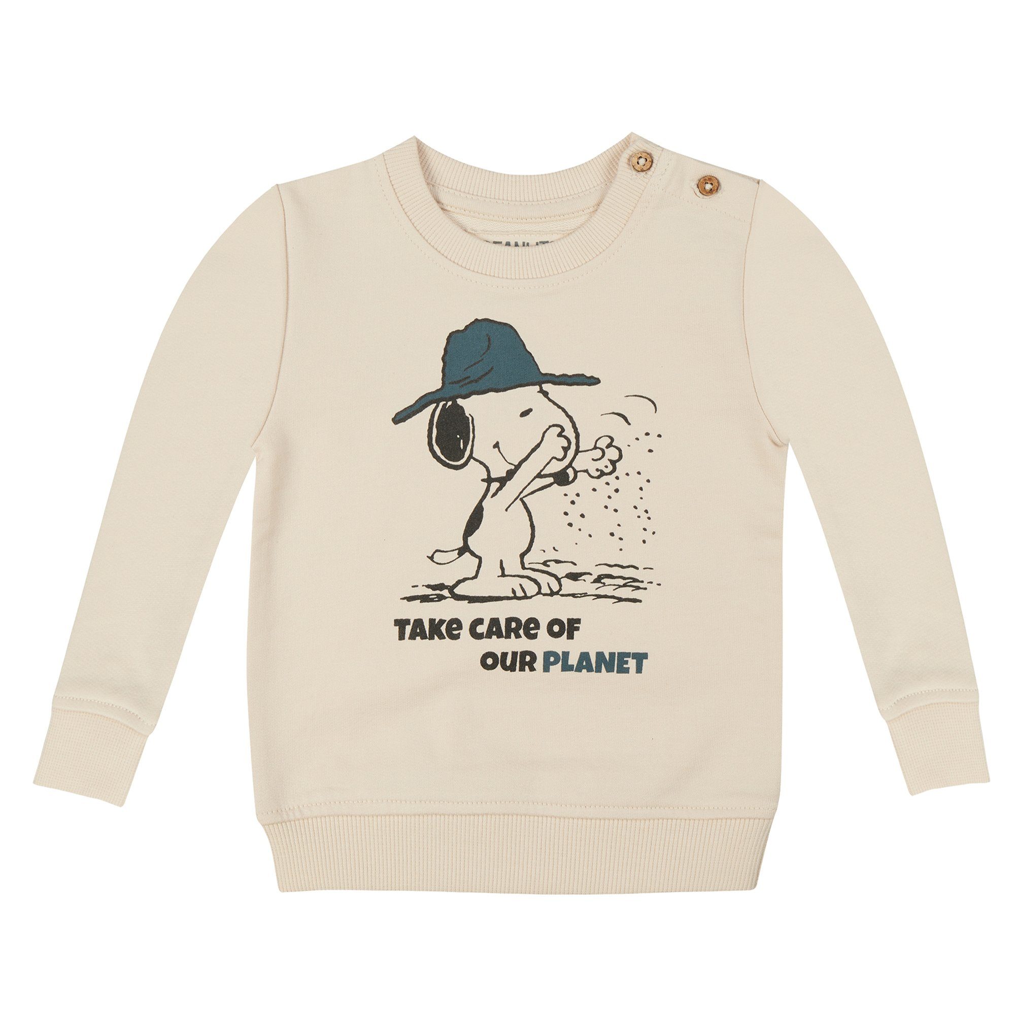 ONOMATO! Sweatshirt Peanuts Snoopy Jungen Mädchen Sweatshirt Cradle to Cradle