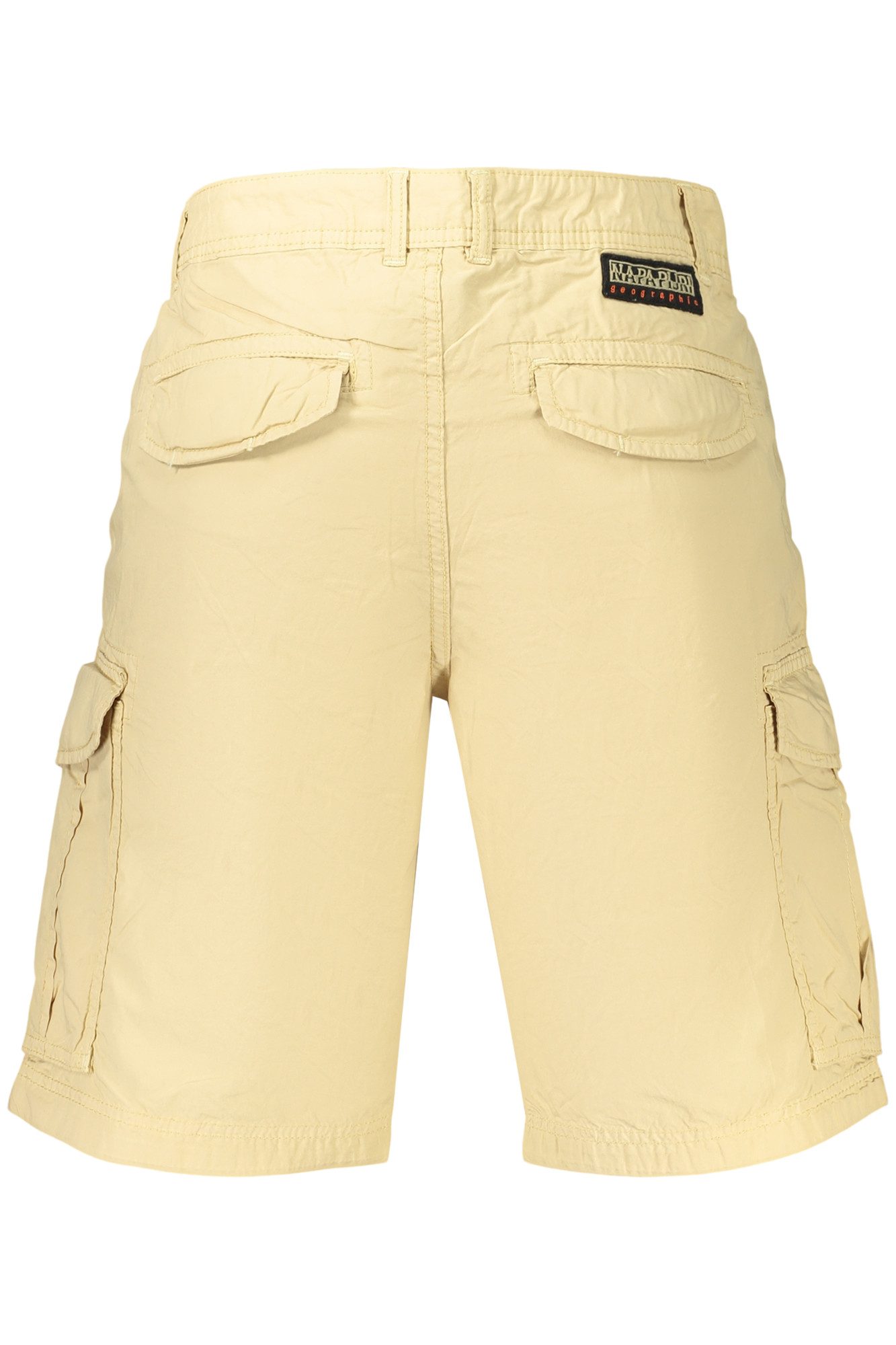 Napapijri 5-Pocket-Hose Herren-Bermudashorts Beige: Komfortabel mit Cargotaschen & Logo