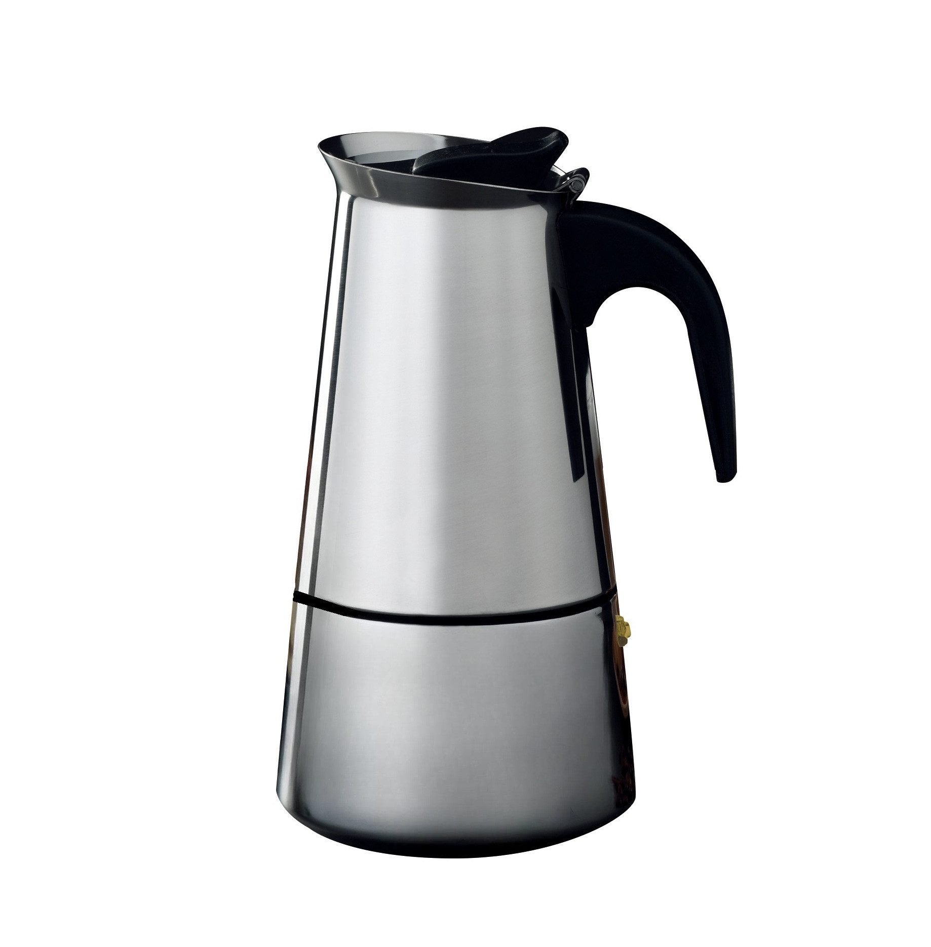 Cheffinger Espressokocher, 300l Kaffeekanne, aus hochwertigem Edelstahl, Induktionsgeeignet