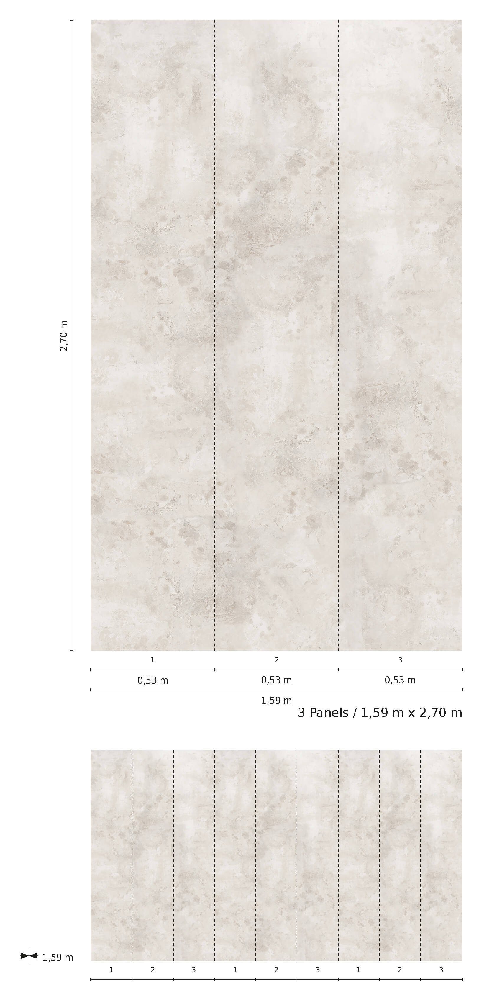 Newroom Vliestapete, [ 2,7 x 1,59m günstig online kaufen