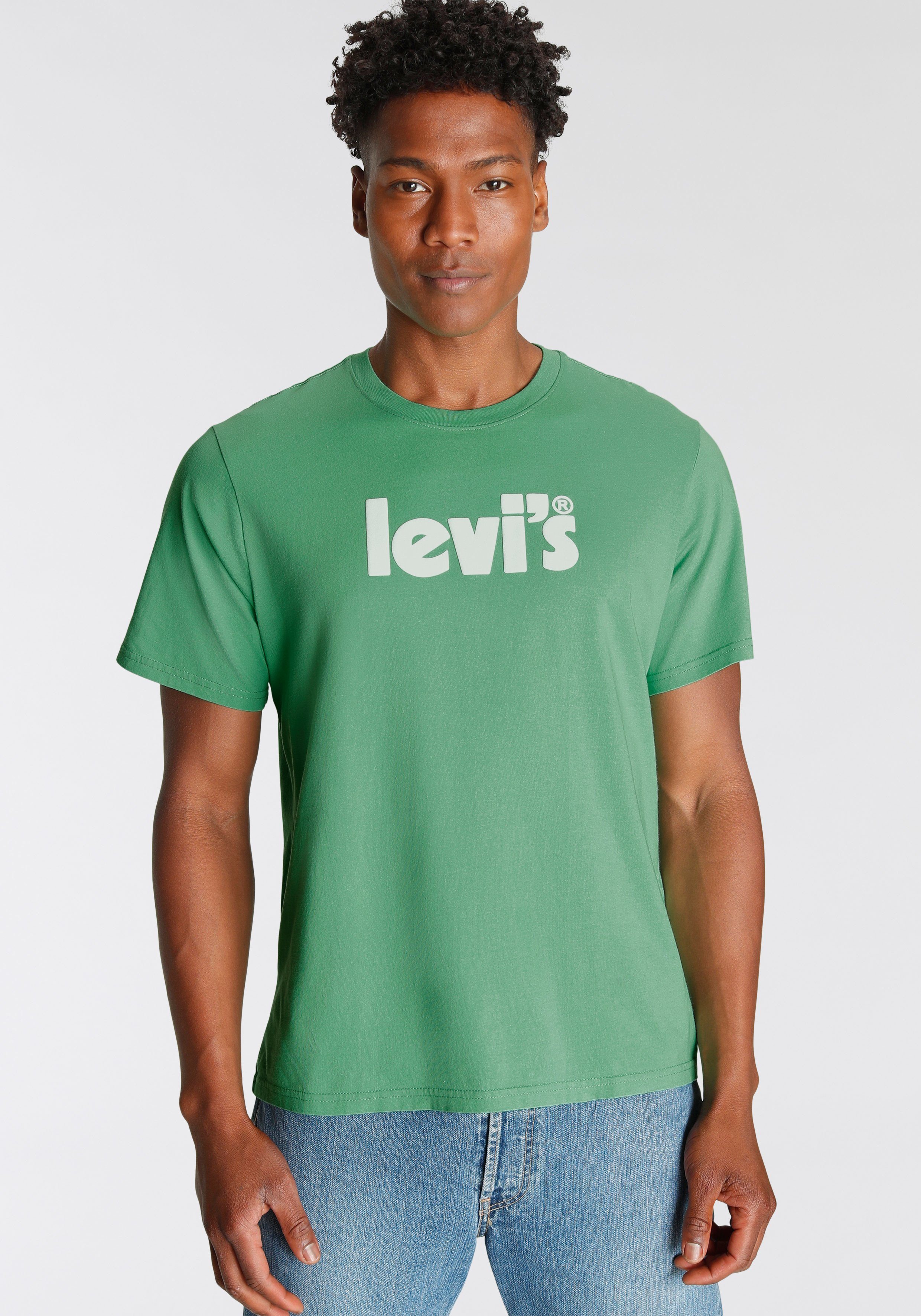 Levi's® T-Shirt LE SS RELAXED FIT TEE mit Logodruck PEPPERMINT