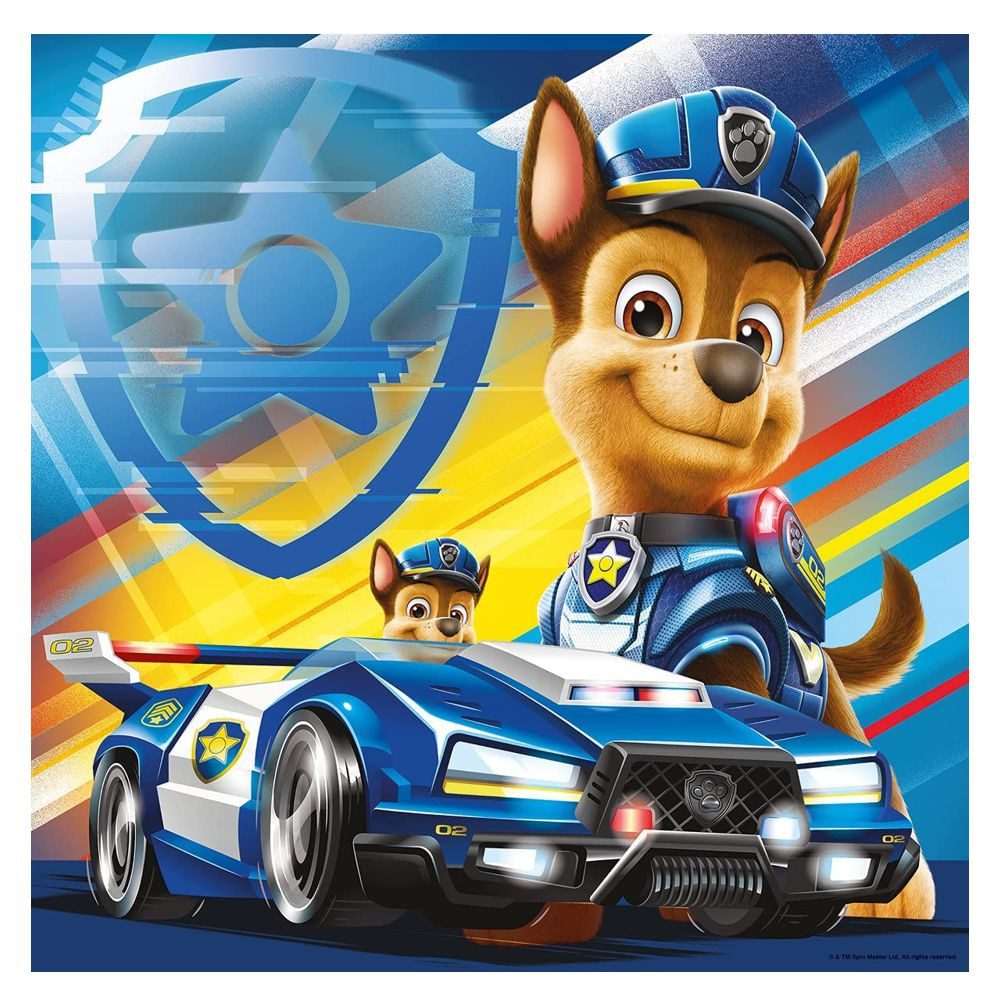 PAW PATROL Puzzle Kinder Puzzle Box The Movie Paw Patrol 3 x 49 Teile Ravensburger, 49 Puzzleteile