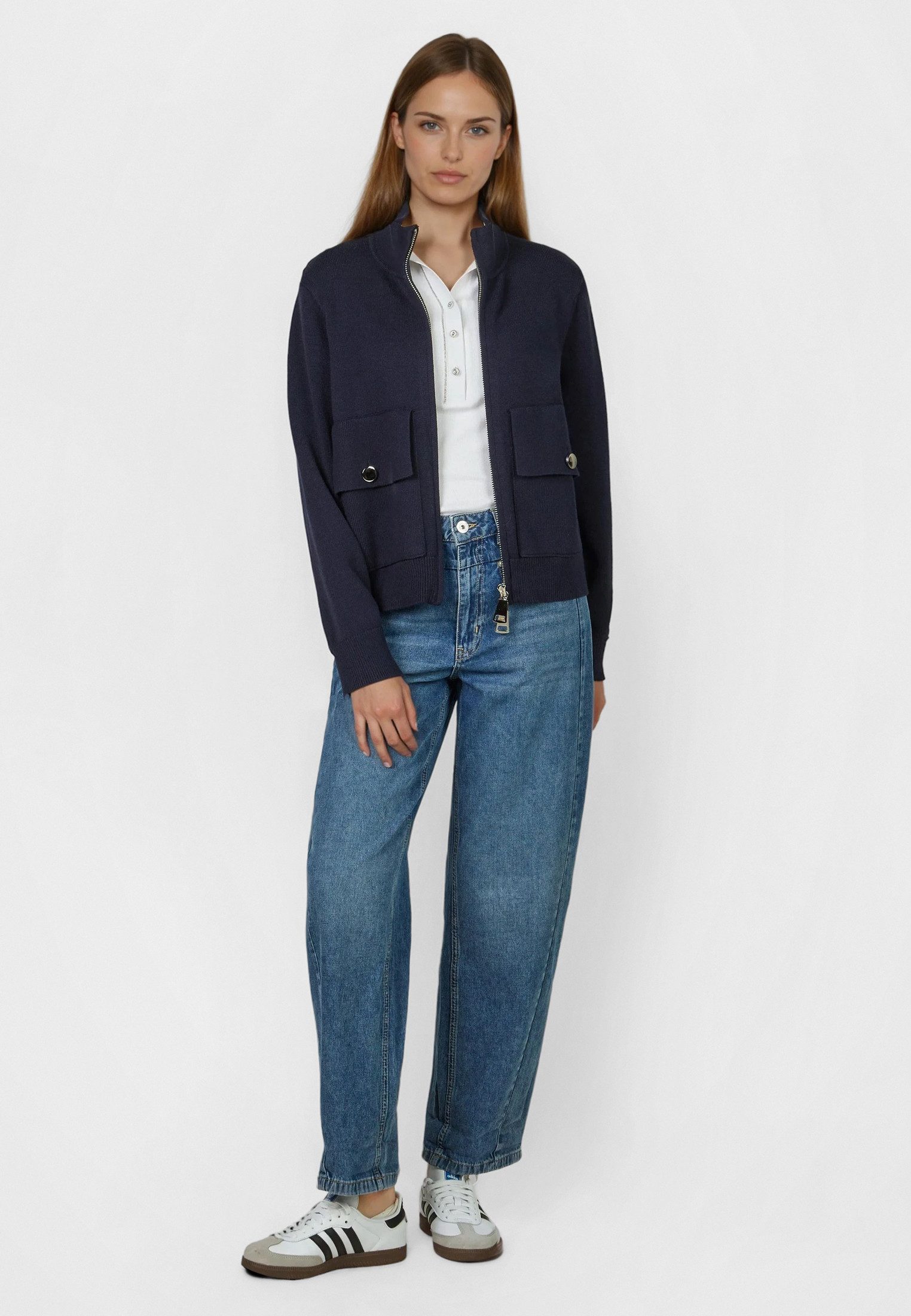 MARC AUREL Strickjacke im Bomber-Stil