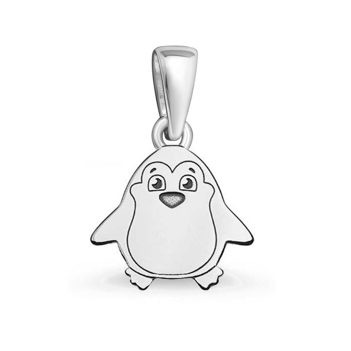 Goldene Hufeisen Kettenanhänger Pinguin Anhänger für Halskette aus 925  Sterling Silber Kettenanhänger (1 Stück, inkl. Etui)