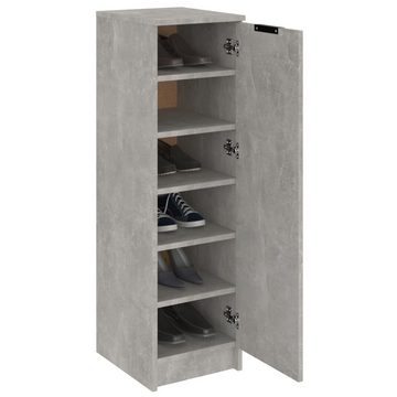 furnicato Schuhschrank Betongrau 30x35x100 cm Holzwerkstoff