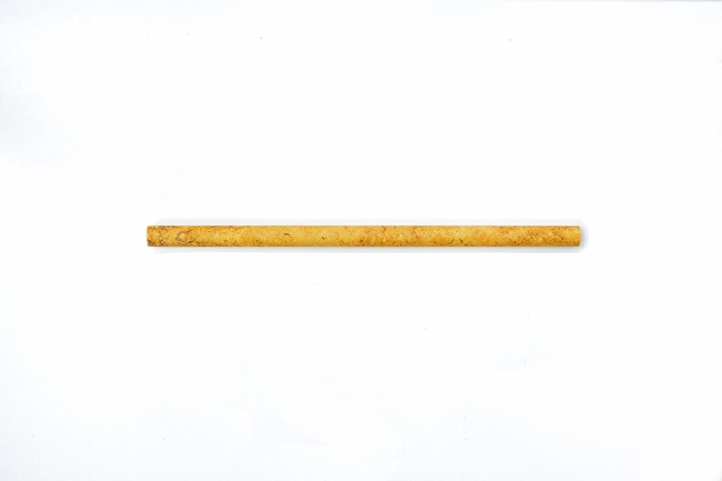 Mosani Fliesen-Bordüre Borde matt / gelb Profil Travertinmosaik 10 Stück