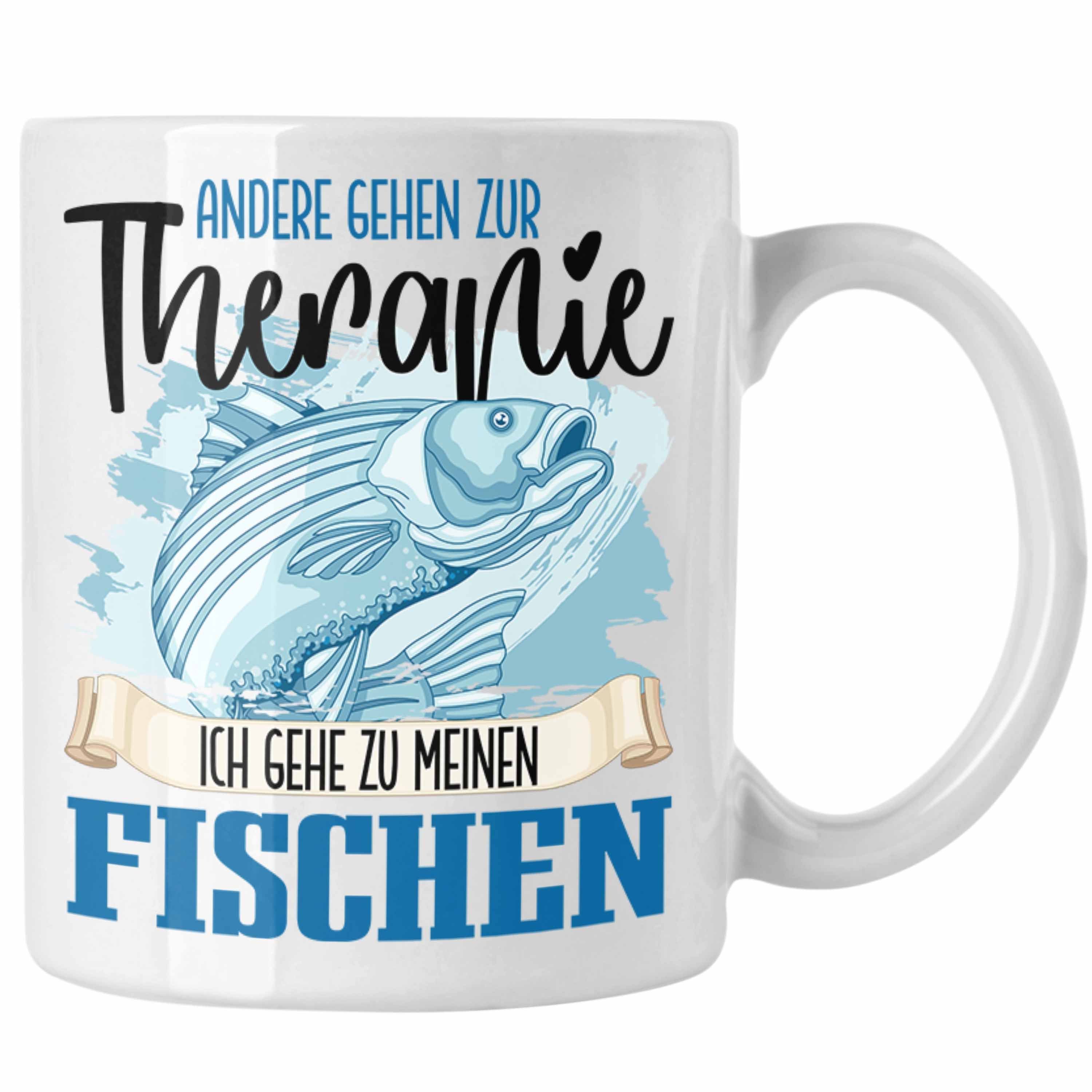 - Trendation Weiss Lustige Geschenk Therapie Tasse Besitzer Angler für Trendation Tasse Fisch