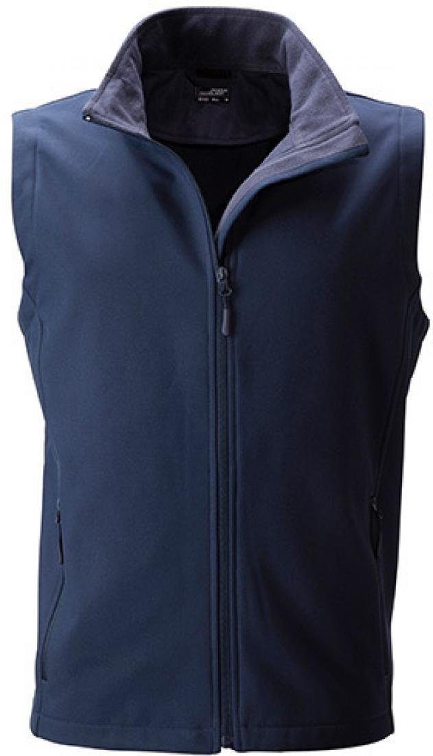 James & Nicholson Funktionsweste Herren Promo Softshell Vest / Wasserabweisend, winddicht