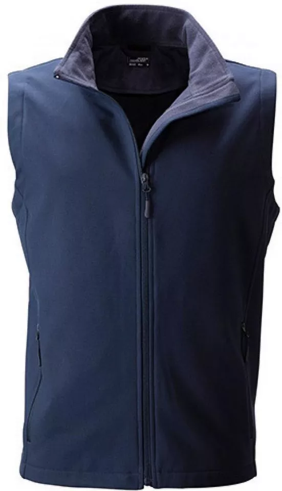 James & Nicholson Funktionsweste Herren Promo Softshell Vest / Wasserabweisend, winddicht