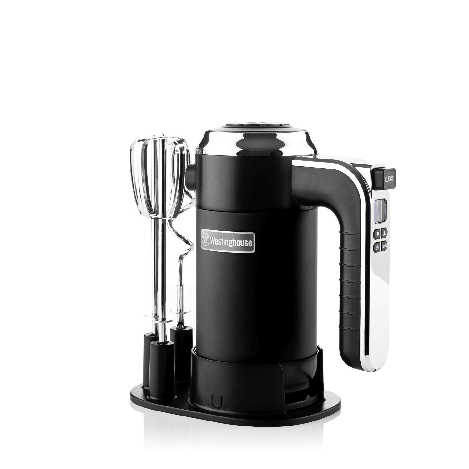 Westinghouse Handmixer WKHM250 Retro, 350 W, 6 Stufen, Spülmaschinenfeste Teile, LED-Display