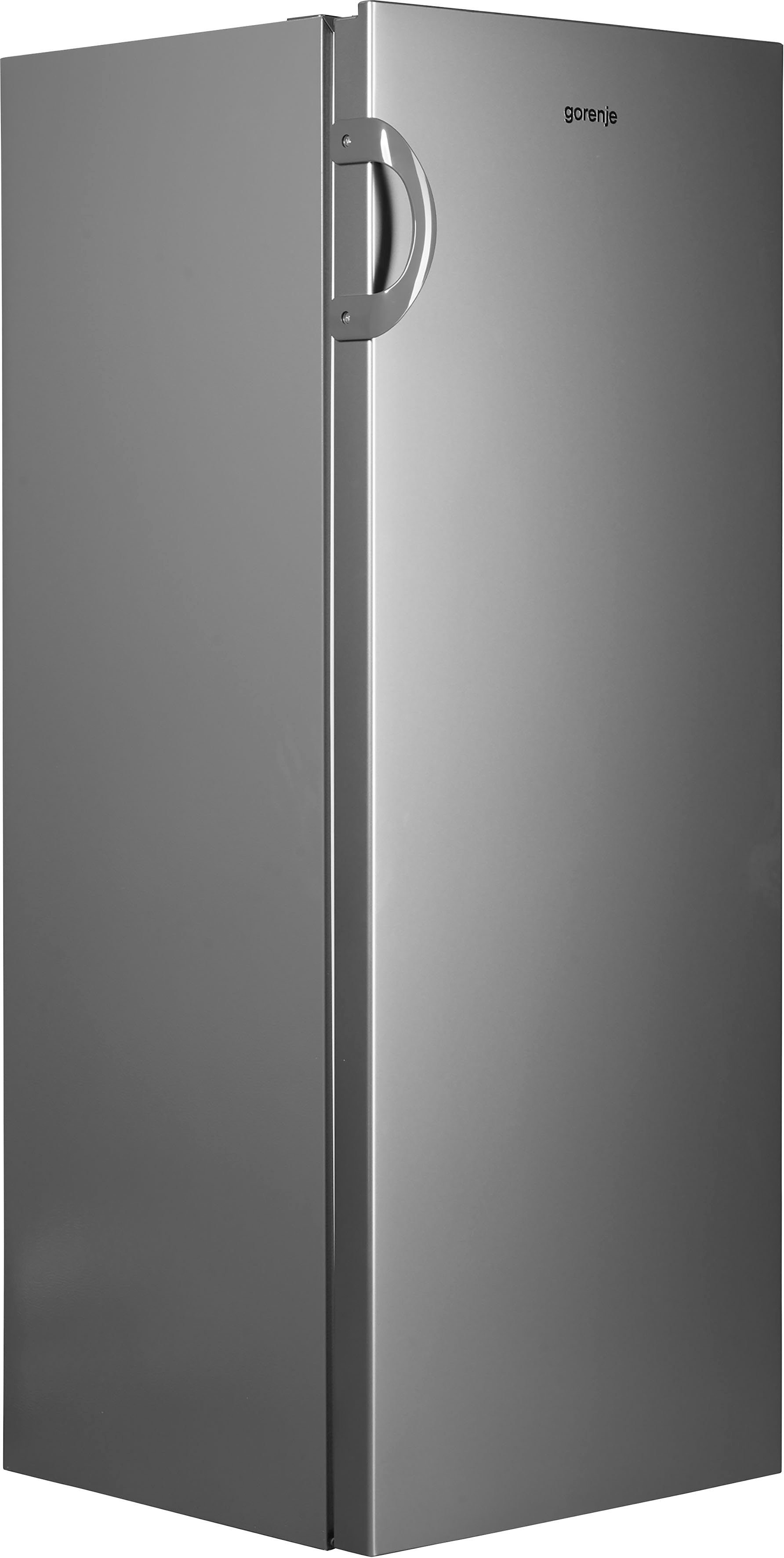 edelstahlfarben Kühlschrank hoch, GORENJE 143,4 55 cm cm R4142PS, breit