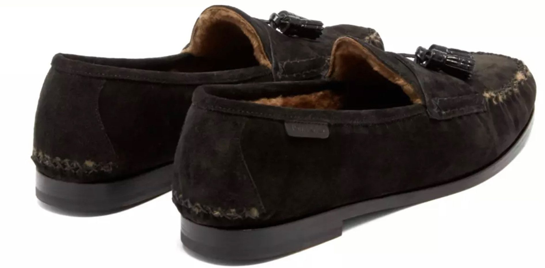 Tom Ford Berwick Schuhe Lammfell Tasselled Suede Mokassins Loafer Aus geschmeidigem Kalbsleder in edlem Wildleder-Finish
