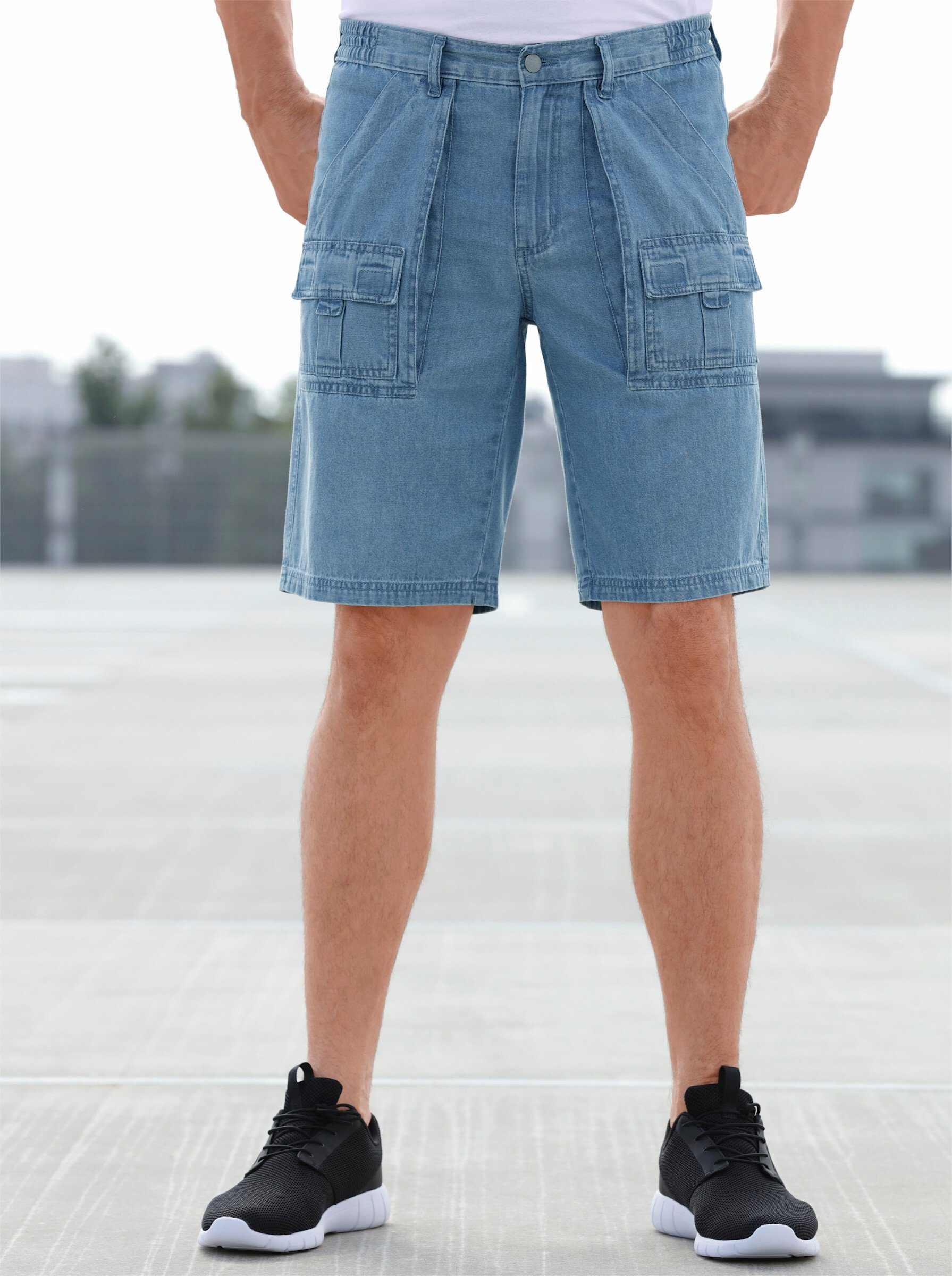 Sieh an! Jogginghose Jeans-Bermudas