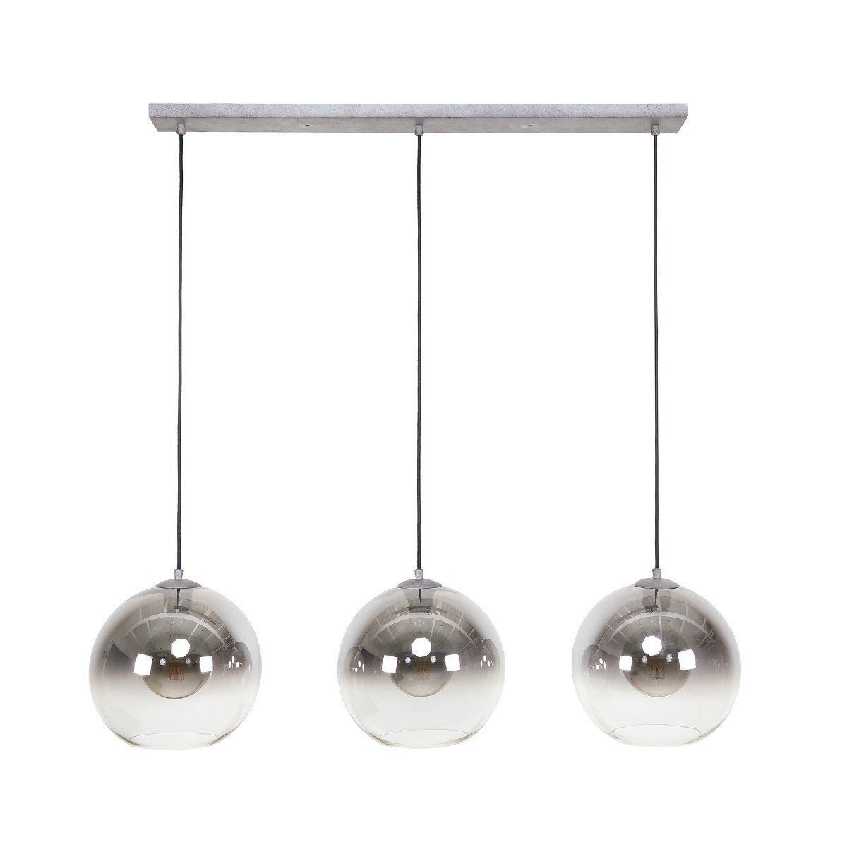 Liadomo Pendelleuchte Boise 3-flammig, ohne Leuchtmittel, Glasschirme mit stilvollem Farbverlauf, modern, E27