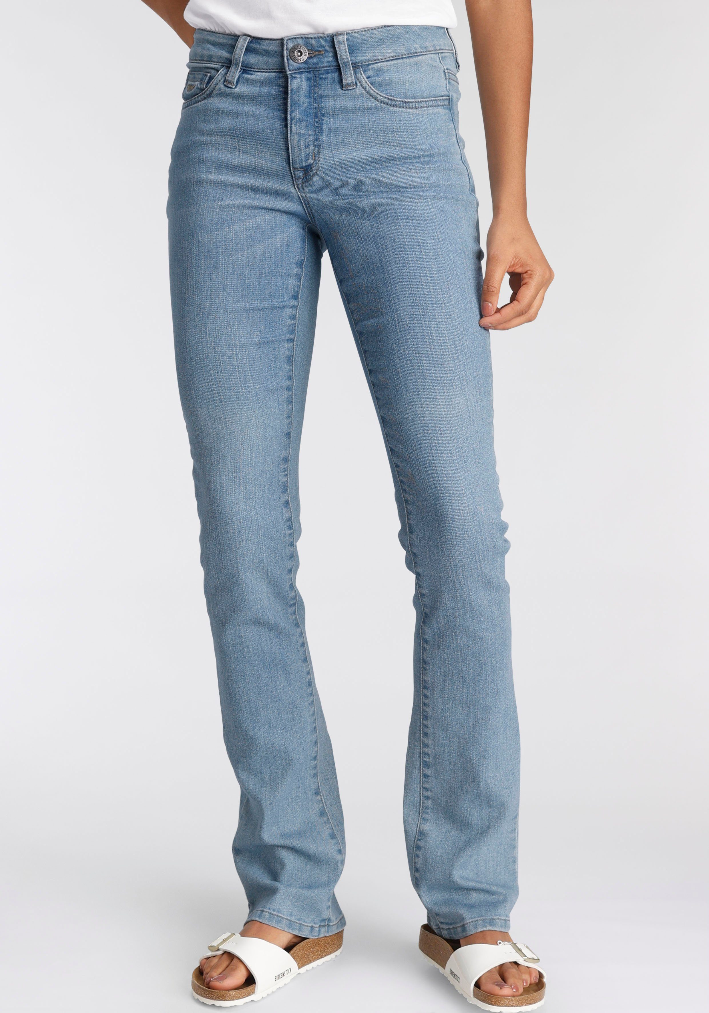 Arizona Bootcut Jeans Baby Boot normale Leibhohe Bootcut mit Coinpocket mit Eingrifftaschen