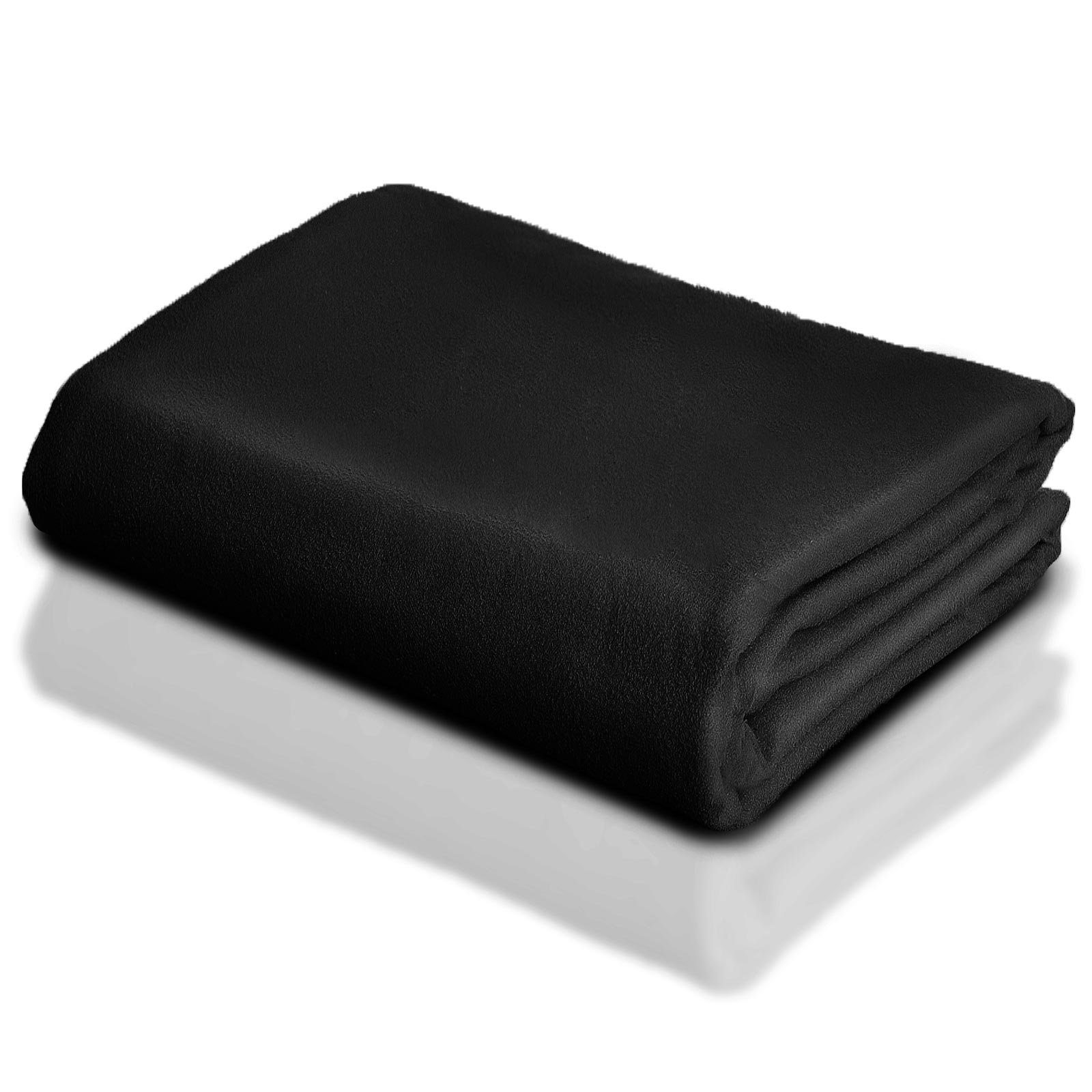 Karat Handtuch Mikrofaser-Handtuch Fold Dry, 5 Farben, 40 x 80 cm Schwarz