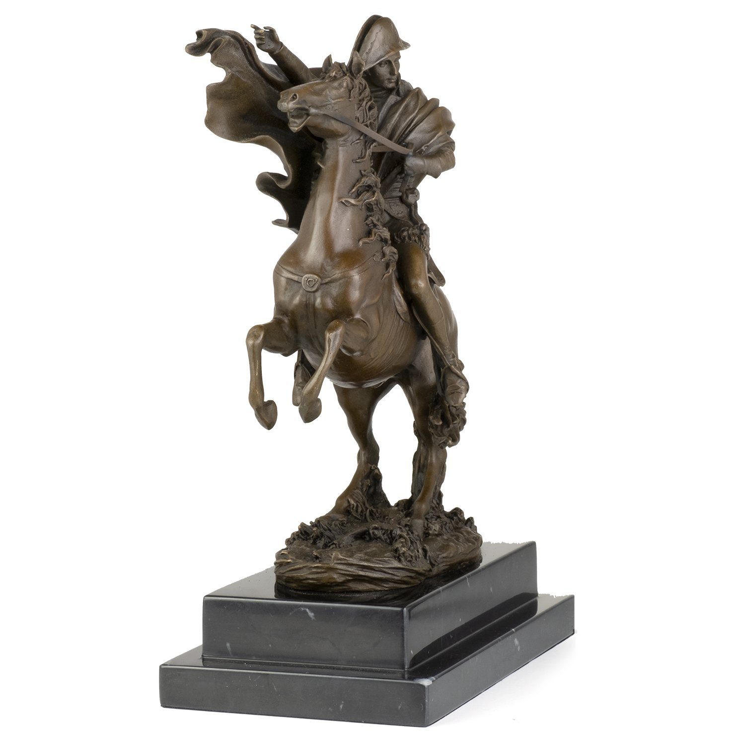 Moritz Skulptur Bronzefigur Napoleon Bonaparte Skulpturen Figuren Statue Reiter, Antik-Stil