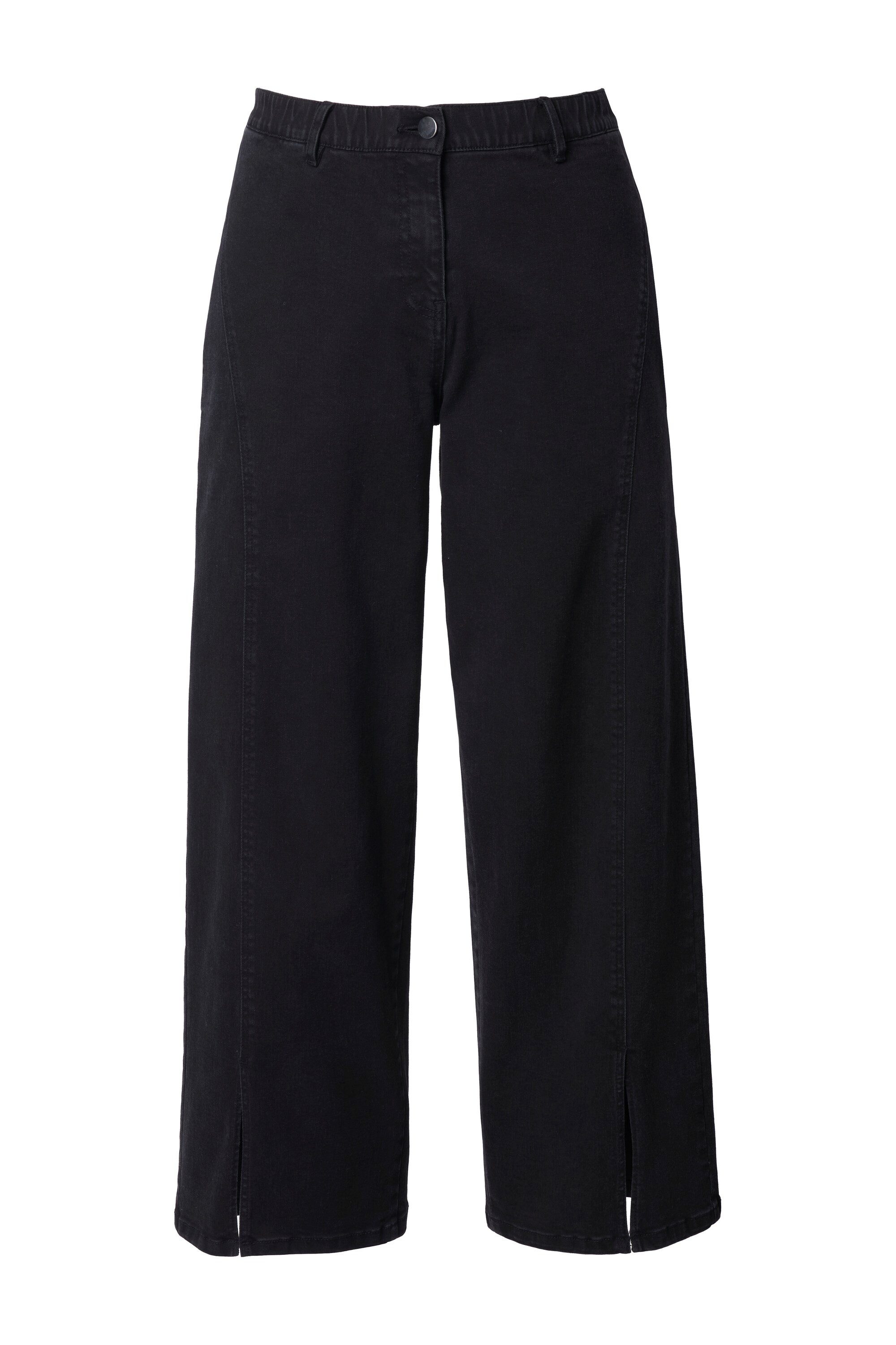 Regular-fit-Jeans Barrel-Jeans weites Bein Ziernähte Komfortbund