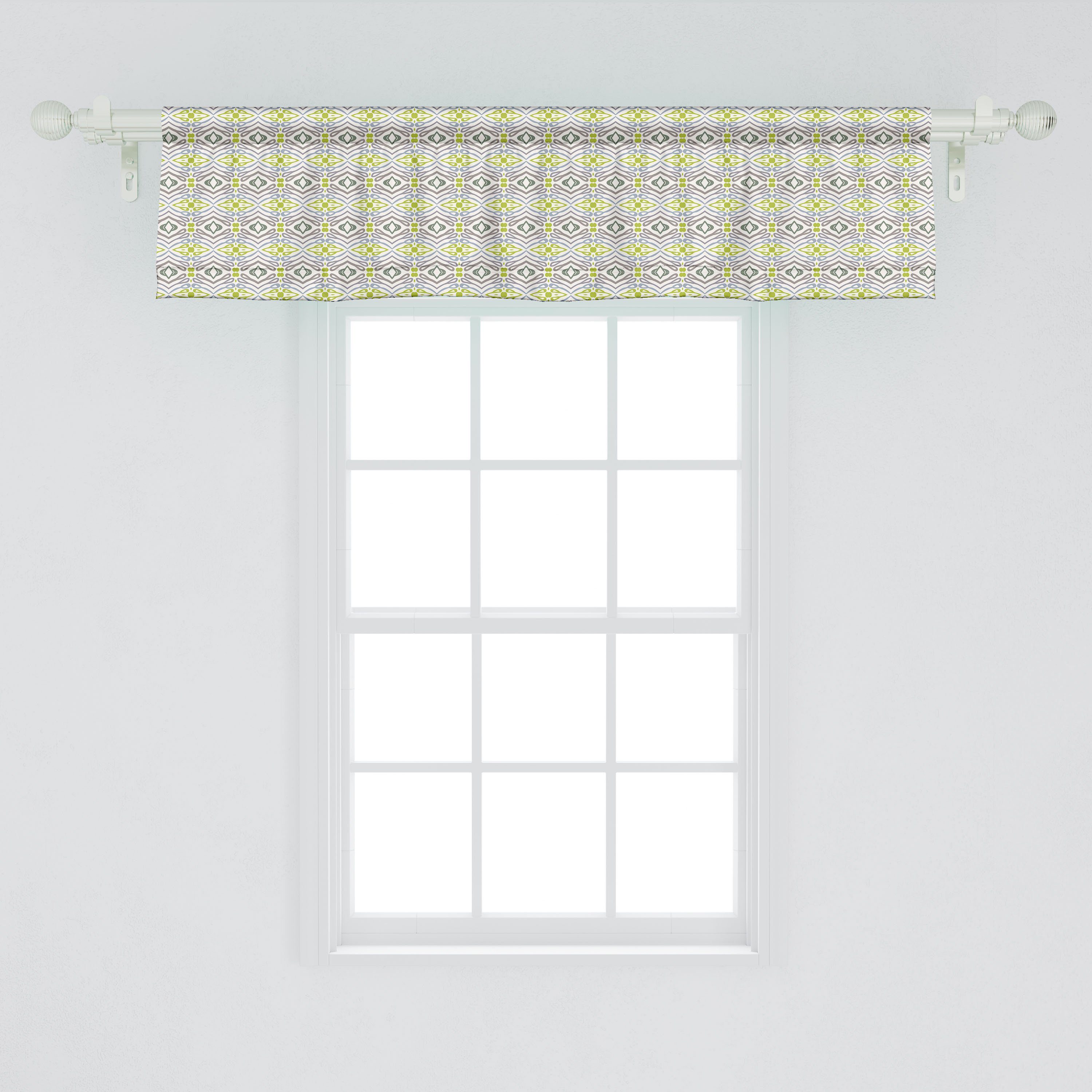 Entwurf Abakuhaus, Vorhang Microfaser, mit Schlafzimmer Dekor Scheibengardine für Stangentasche, Ethnisch Axialsymmetrisches Volant Küche
