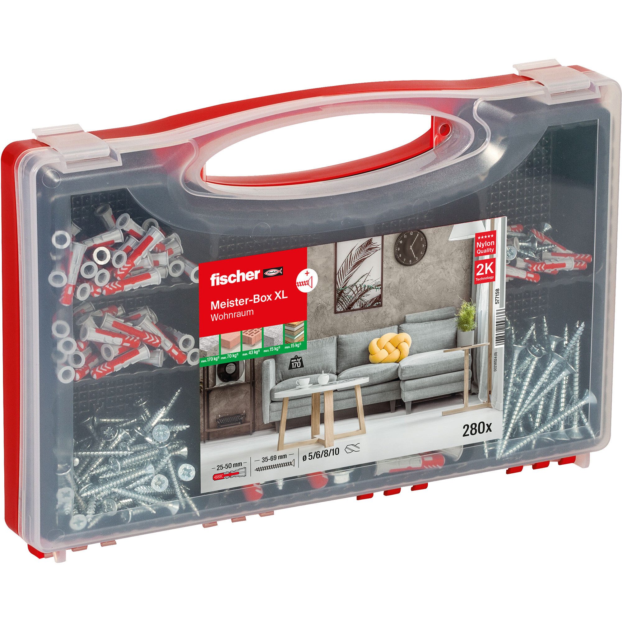 Fischer Schraube fischer Meister-Box XL Wohnraum + Винты