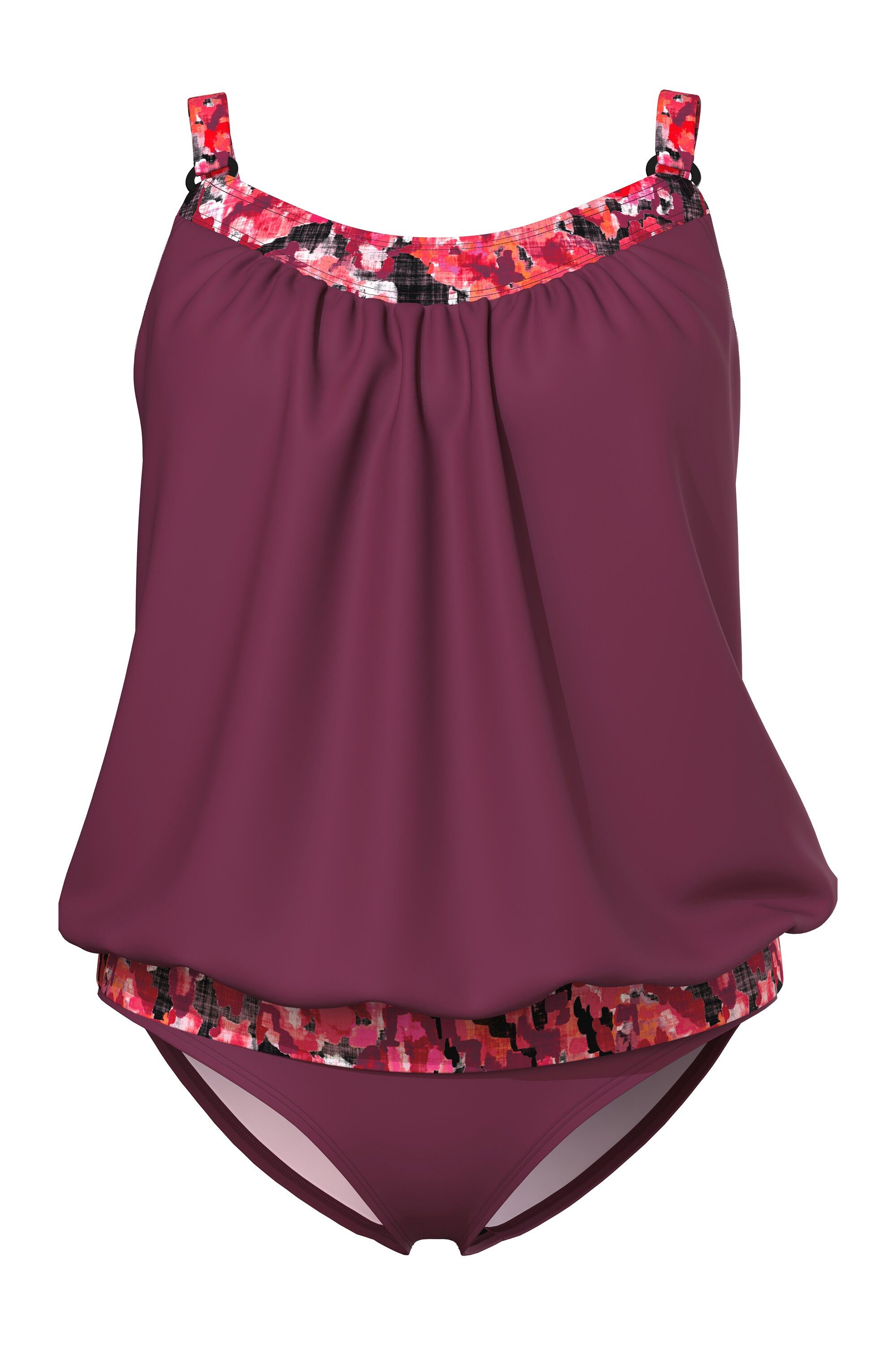 Ulla Popken Bügel-BH Tankini Musterdetails Softcups günstig online kaufen