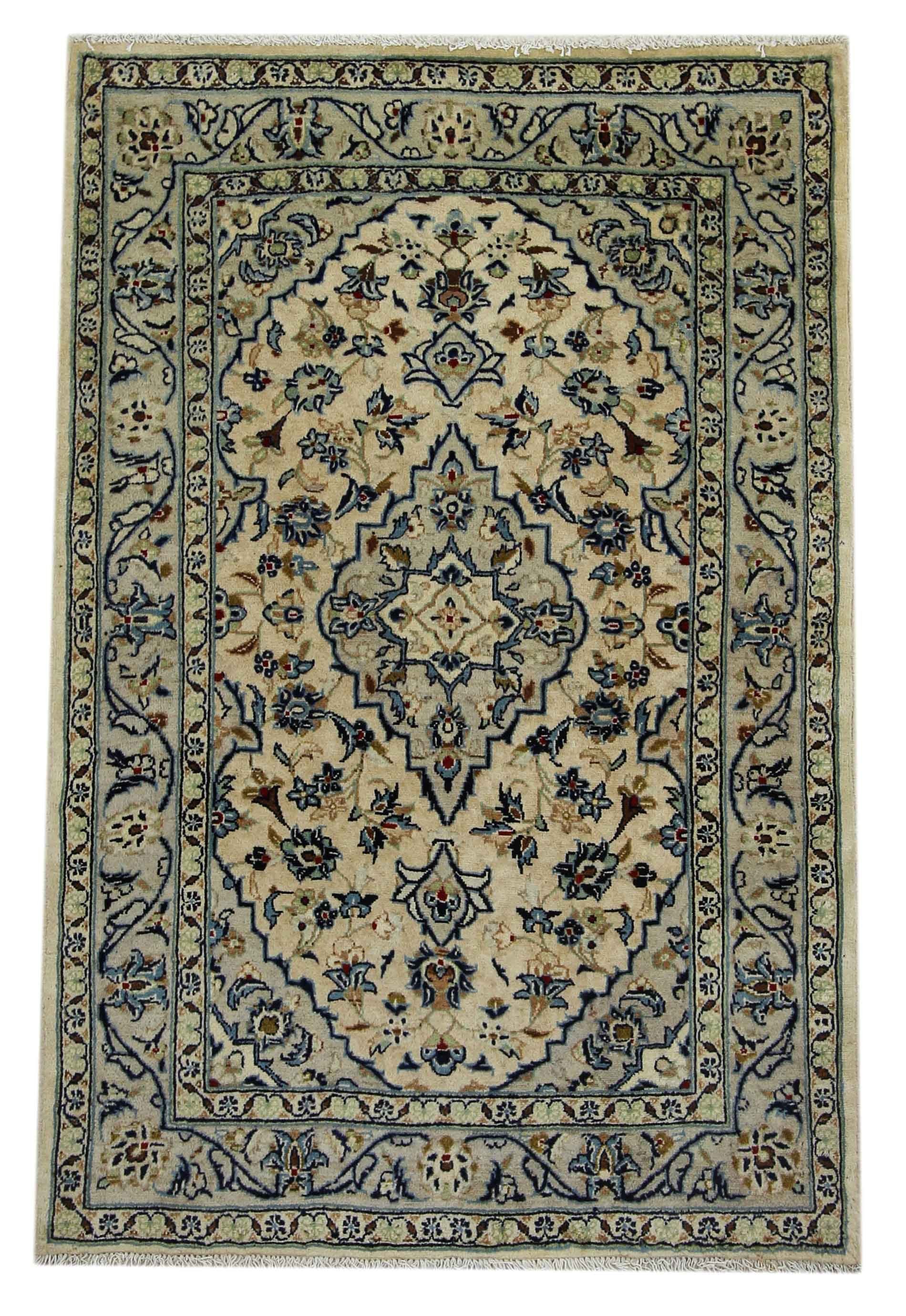 Orientteppich Perserteppich Keshan 147 x 98 cm, Borento, rechteckig, Handgeknüpft