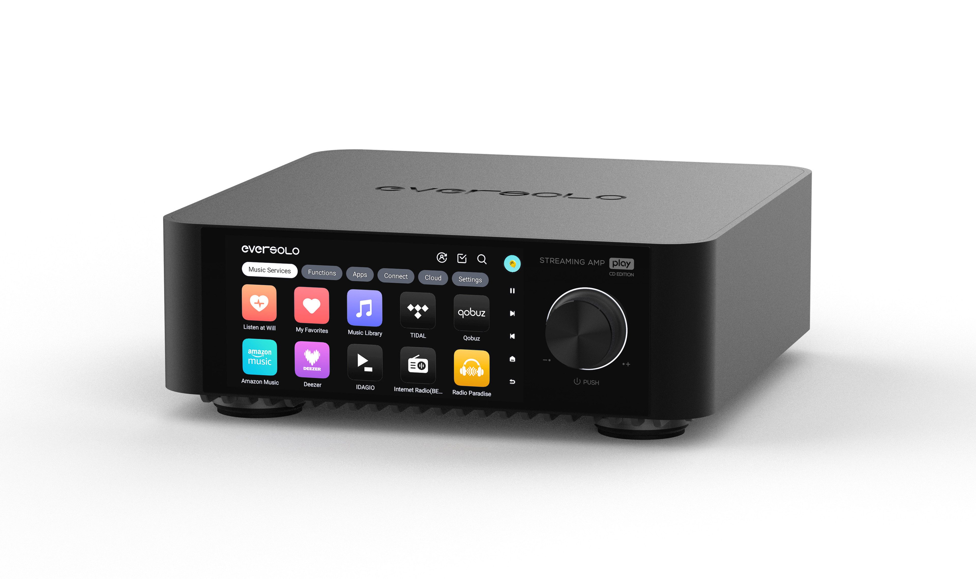 Eversolo Play Audioverstärker (Anzahl Kanäle: 2, 220 W, All-In-One, Streaming, DAC, Verstärker)