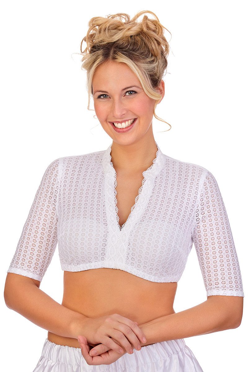 Dirndlbluse Dirndlbluse - HENRIETTE-LINDA - weiß