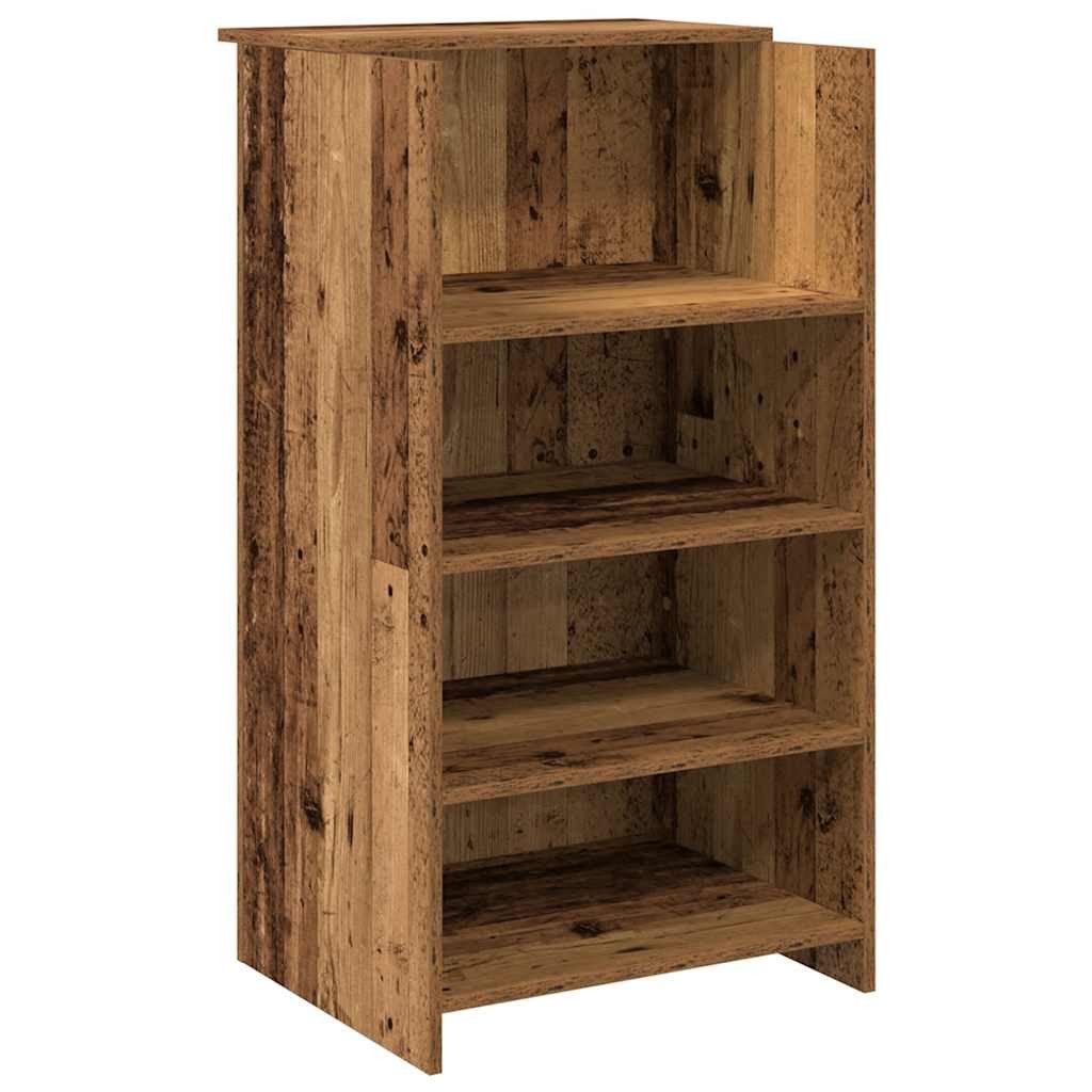 vidaXL Schreibtisch Empfangstheke Altholz-Optik 55x50x103,5 cm Holzwerkstoff