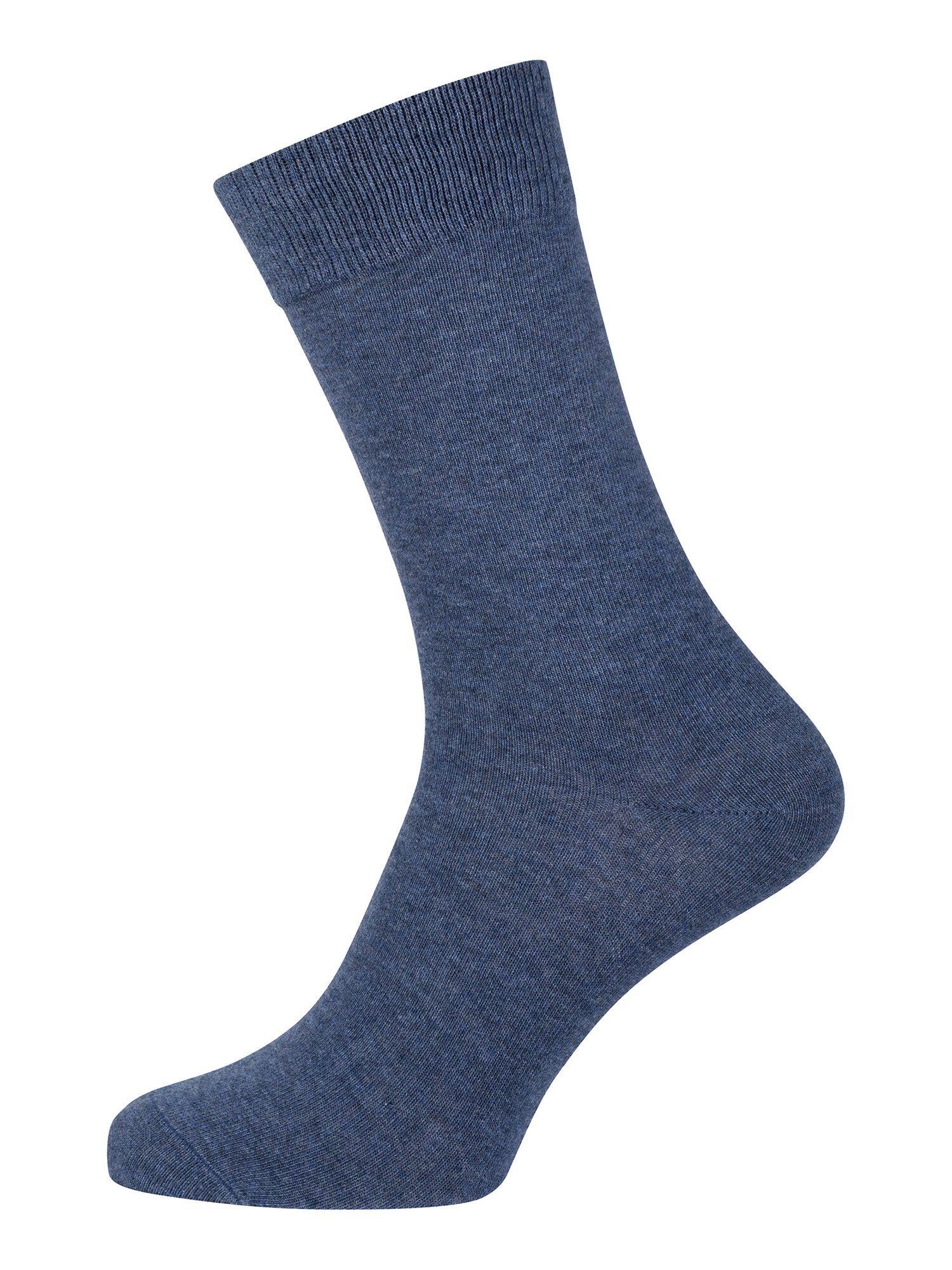 Nur Der Basicsocken Baumwolle Business uni jeansmelange (12-Paar) günstig Socken