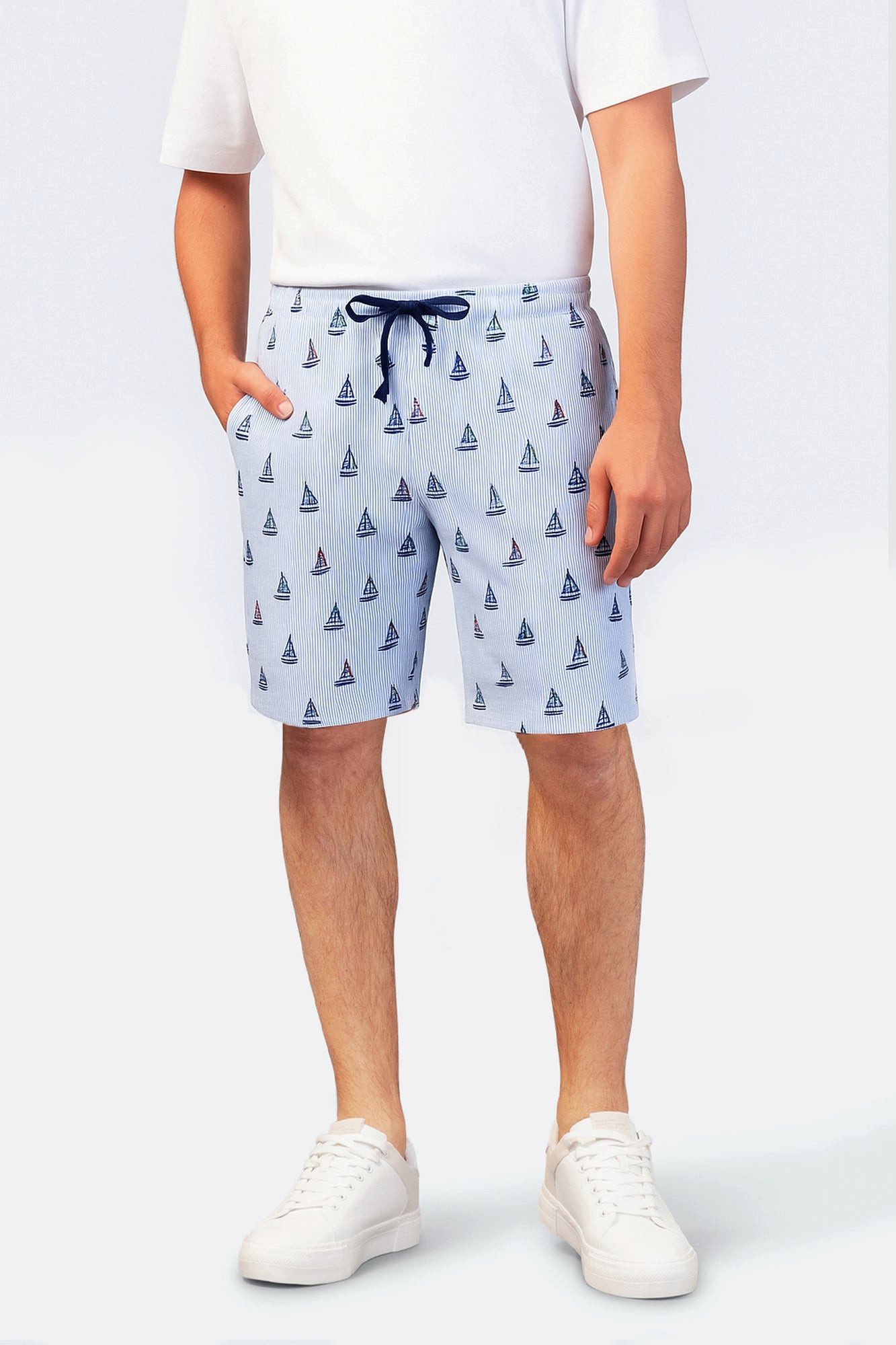 Hajo Schlafshorts Herren Short Mio x Mia Premium Cotton/TENCEL™ Modal Mix & Match