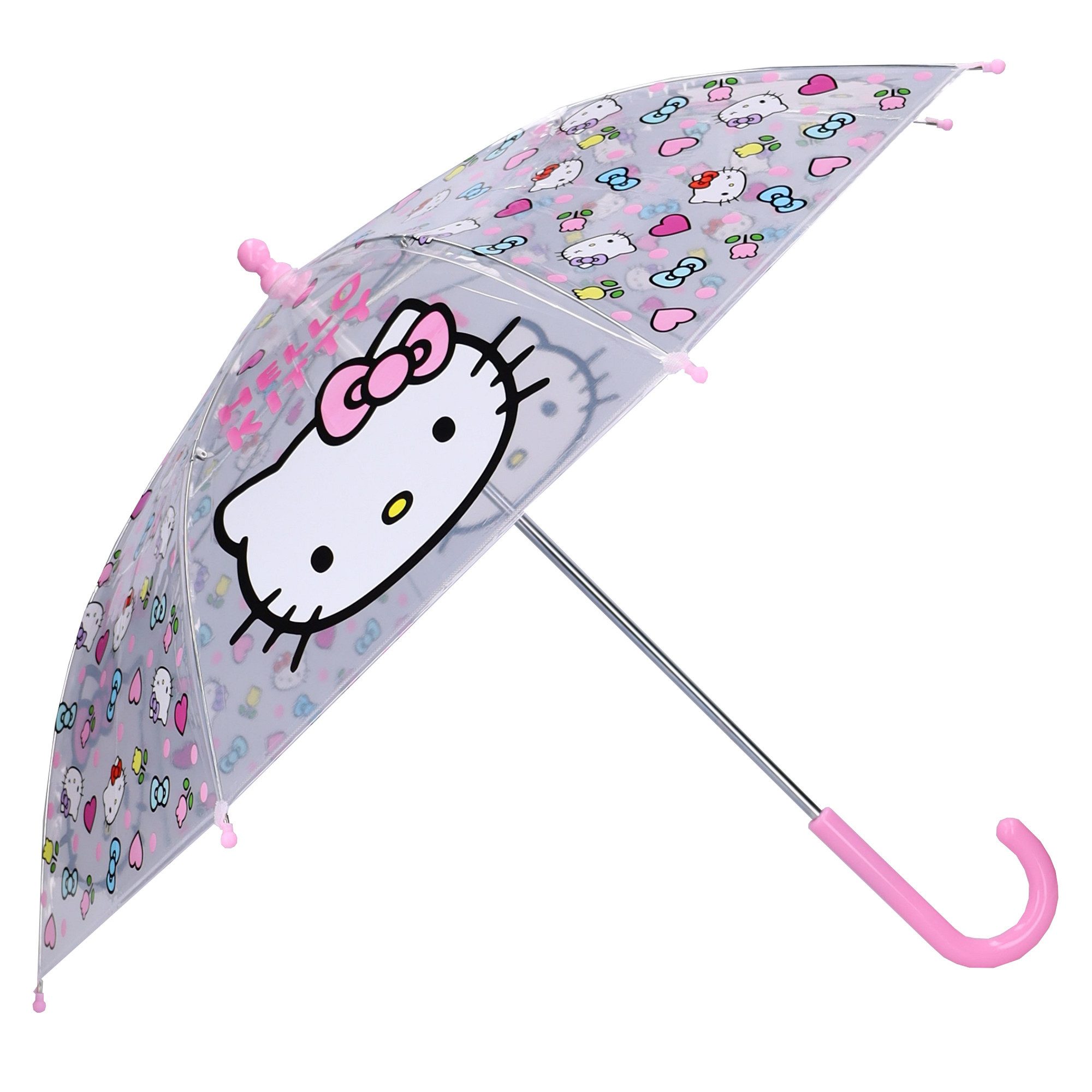 Hello Kitty Stockregenschirm ⌀ 71 cm Rainy Days Schirm mit Rundgriff Regenschirm