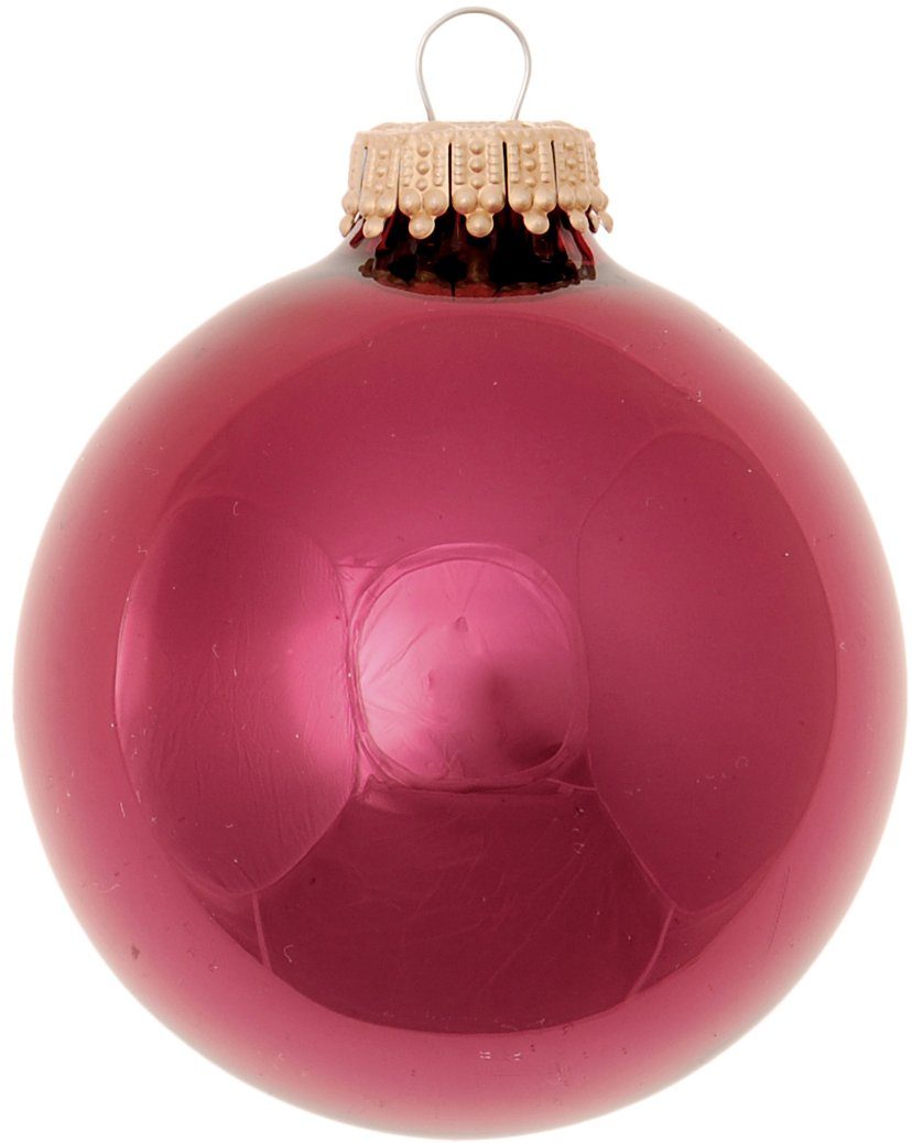 Krebs Glas Lauscha Weihnachtsbaumkugel CBK79614, Weihnachtsdeko rot, Christ günstig online kaufen