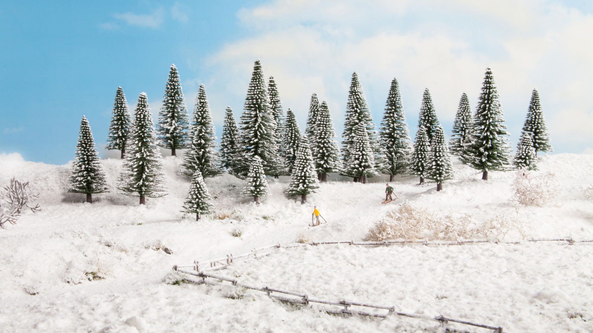 Dekobaum NOCH® Schneetannen, Winterlandschaft Nadelbäume, 2