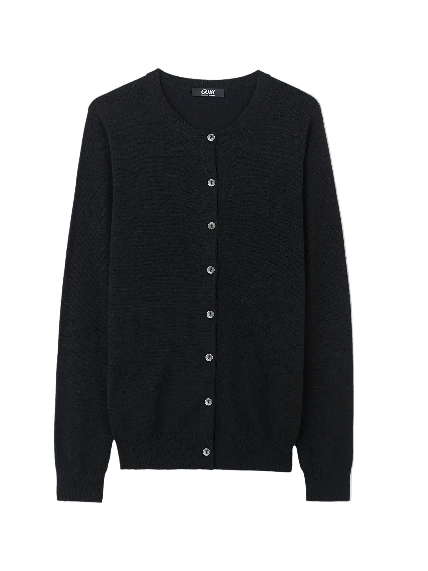 Cardigan Basic B-Ausschnitt Kaschmirstrickjacke