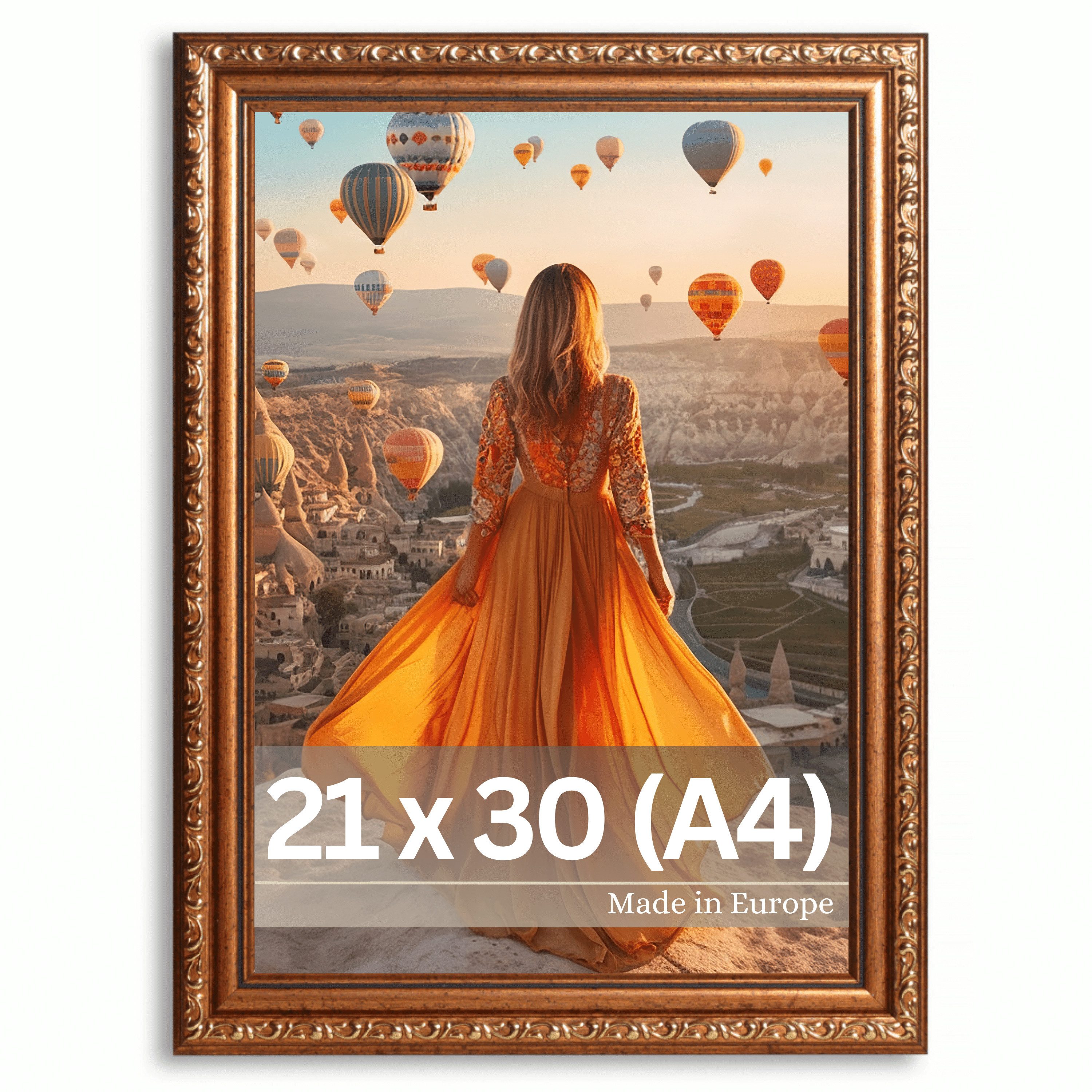 Victor (Zenith) Bilderrahmen Chagall, Antiker Bilderrahmen Braun Gold 20x30 günstig online kaufen