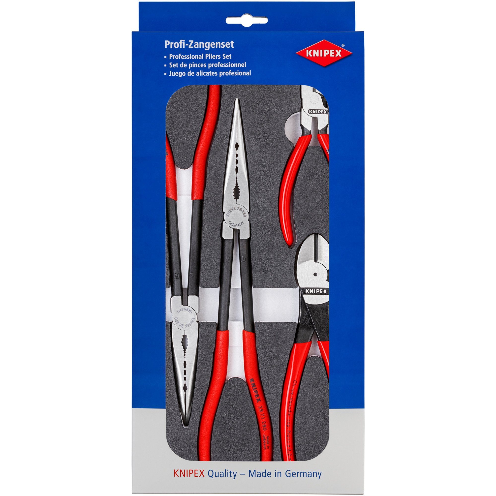 Knipex Zangenset KNIPEX Zangen-Set "KFZ" 002001V16, (präzise