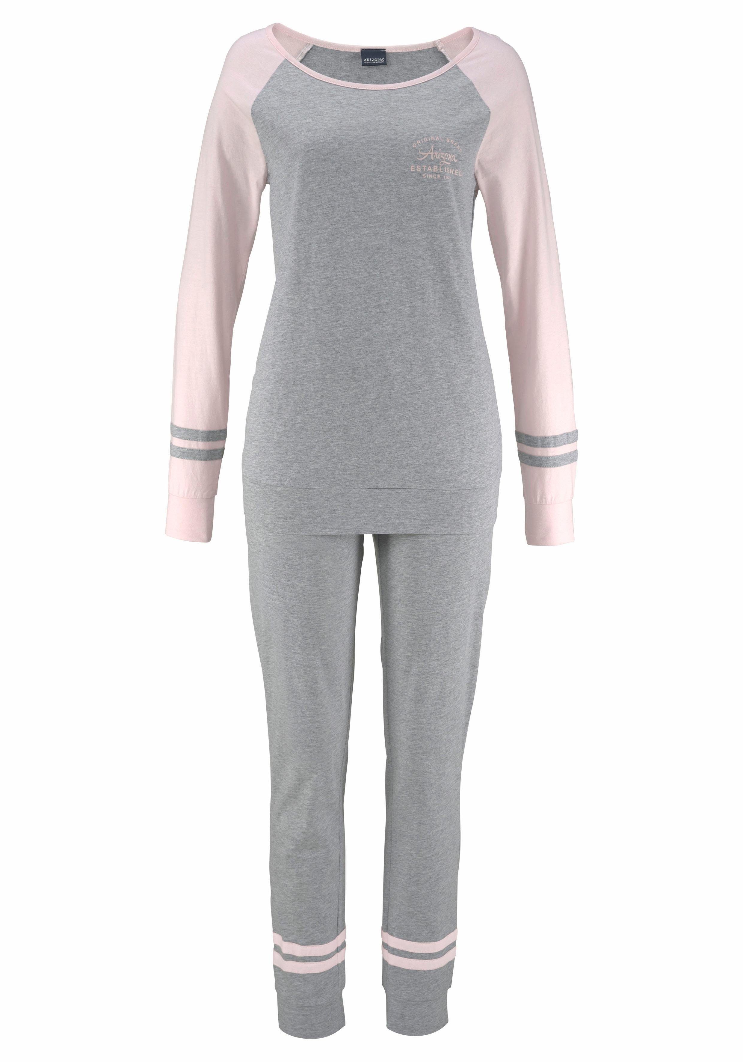 Arizona Pyjama (2 tlg., 2-teilig) mit Raglanärmeln günstig online kaufen