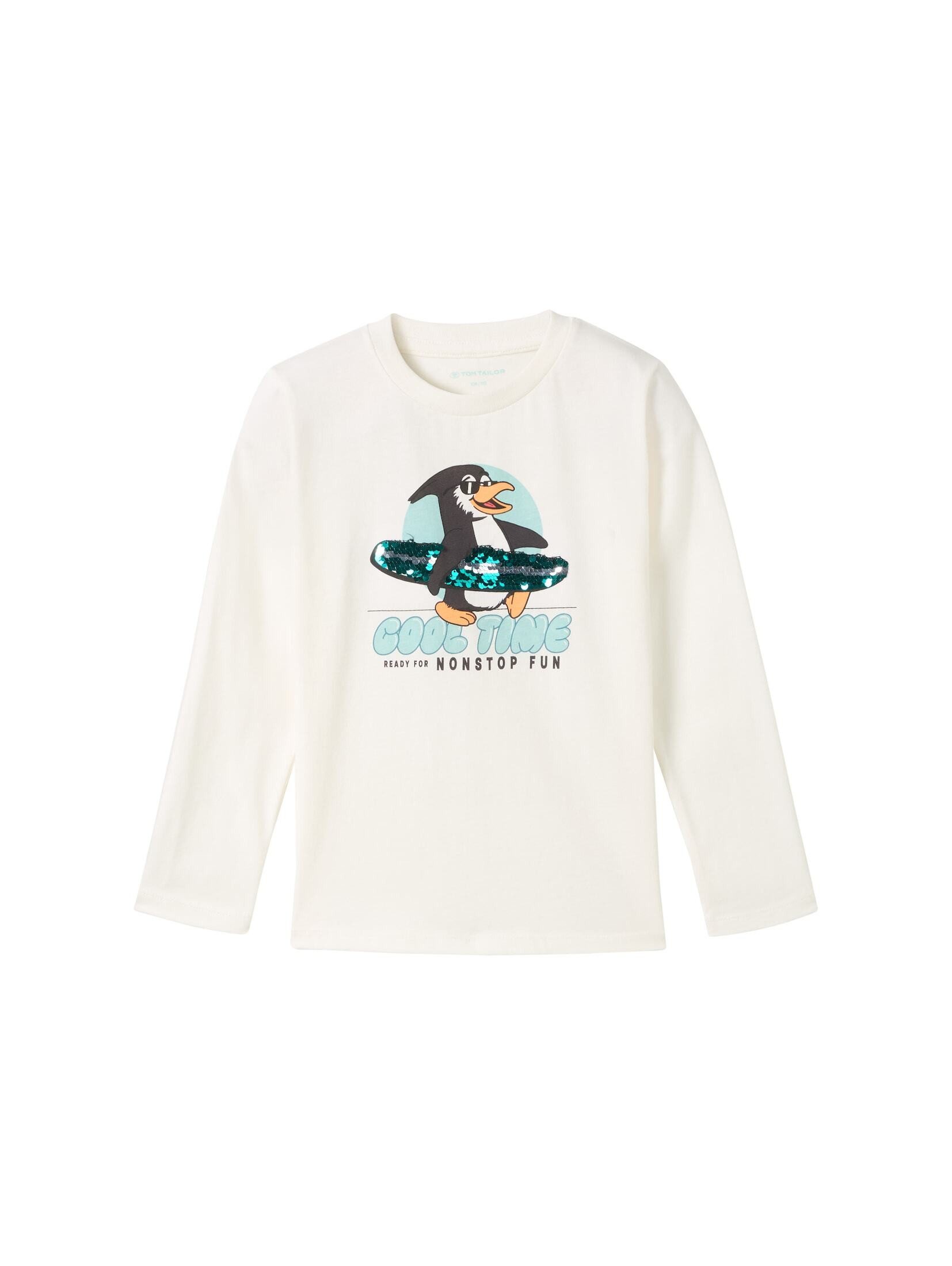 Langarmshirt Langarmshirt mit Wendepailletten