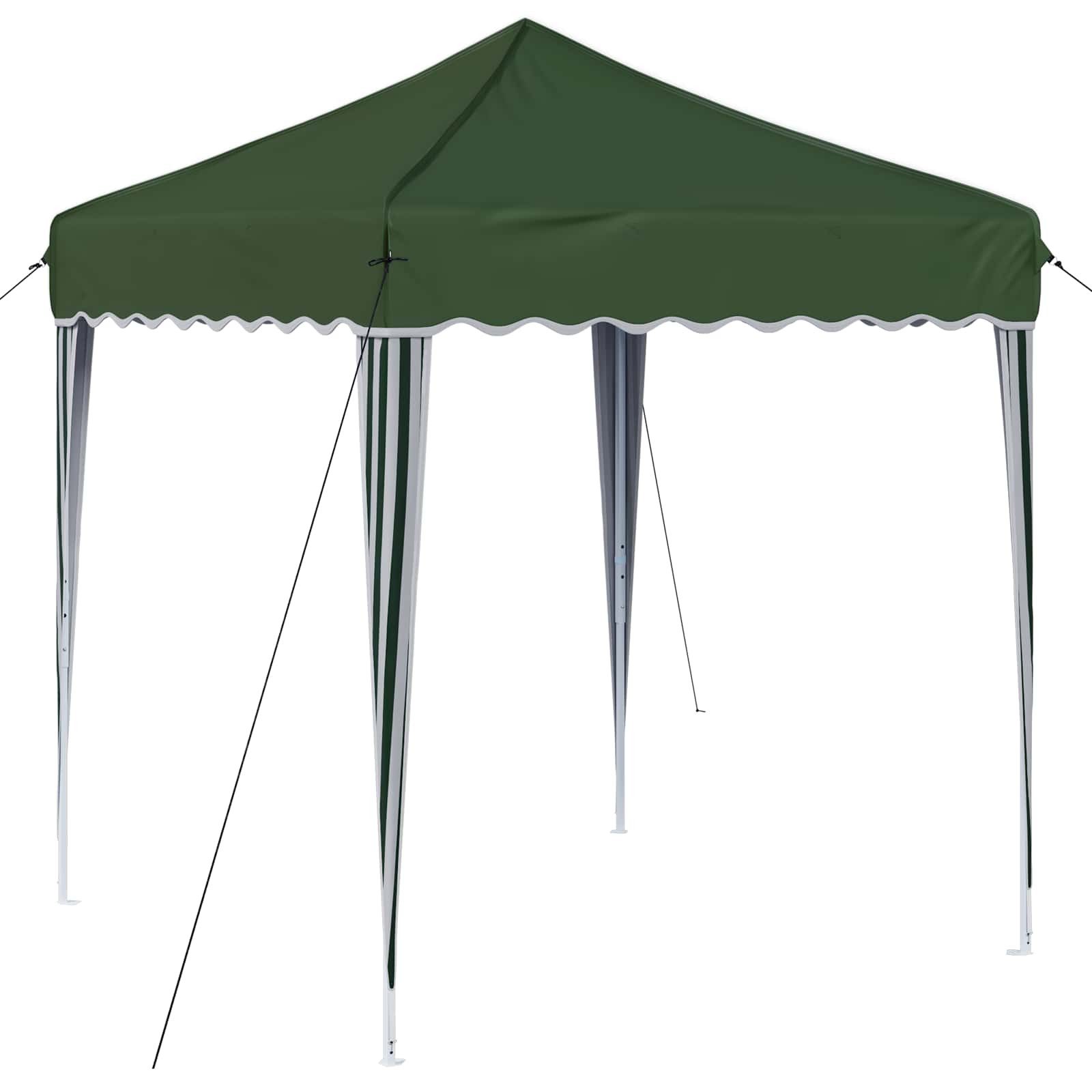 vidaXL Partyzelt Pop-up Partyzelt 195 x 195 x 245 cm Grün Oxford-Stoff