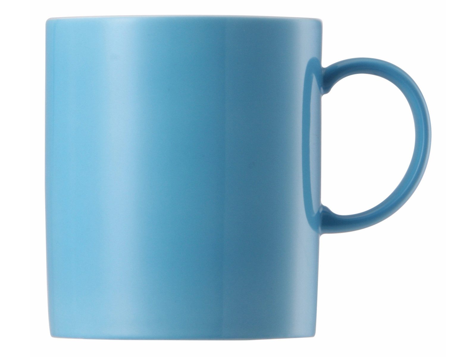 Thomas Porzellan Becher Sunny Day Waterblue Becher mit Henkel 0,30l , Porzellan, Tassen