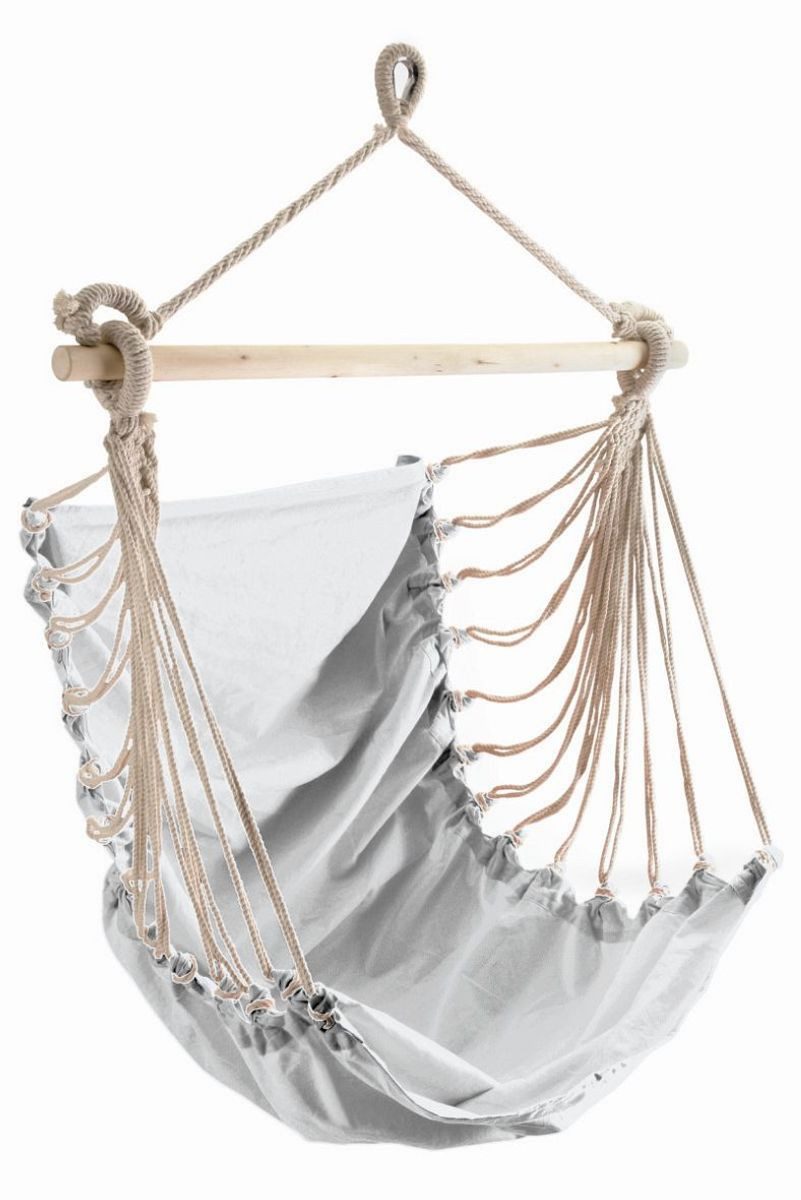 CONACORD Hängematte mycona Hängesitz Fashion White, Hängesitz ist bei 30 Grad Handwäsche waschbar